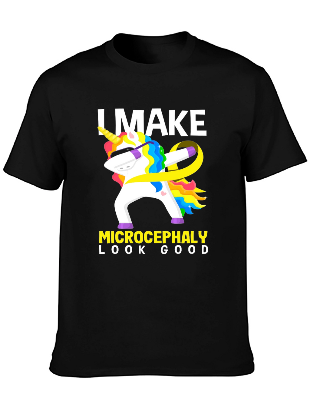 Microcephaly Awareness Dabbing Unicorn T-Shirt