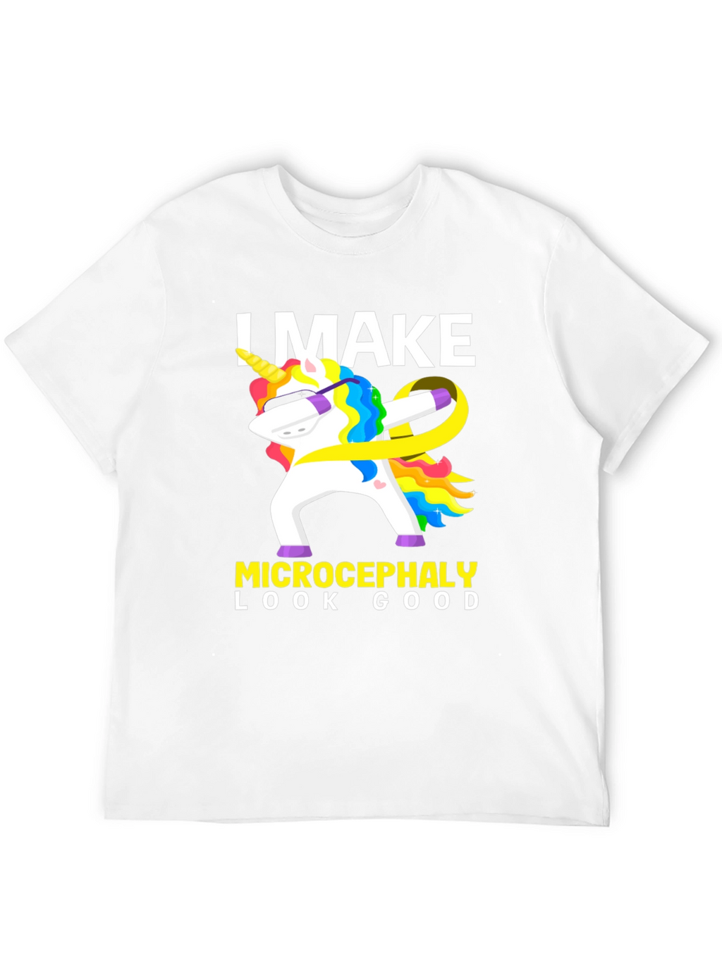 Microcephaly Awareness Dabbing Unicorn T-Shirt