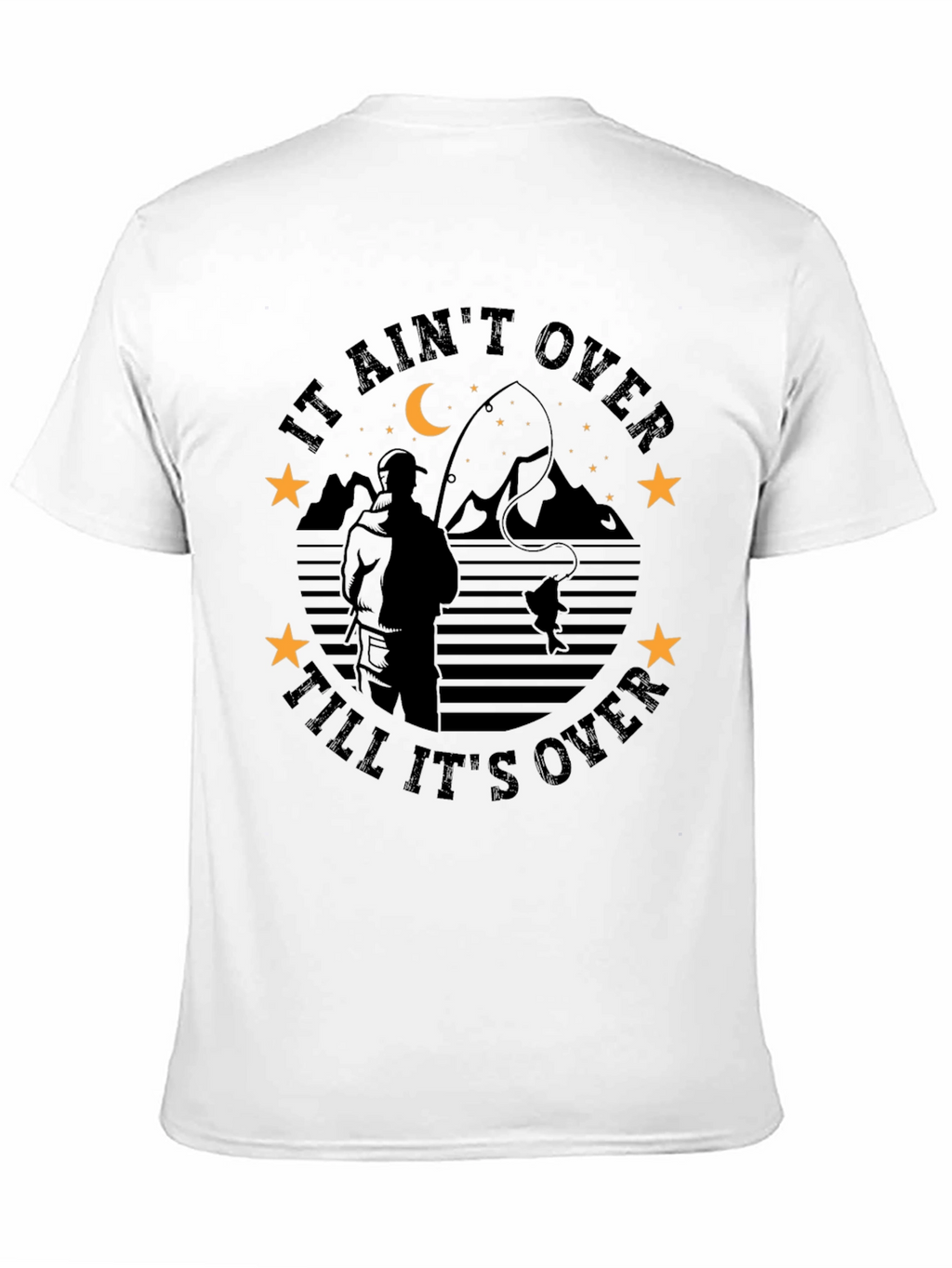 Fishing Silhouette T-Shirt - It Aint Over