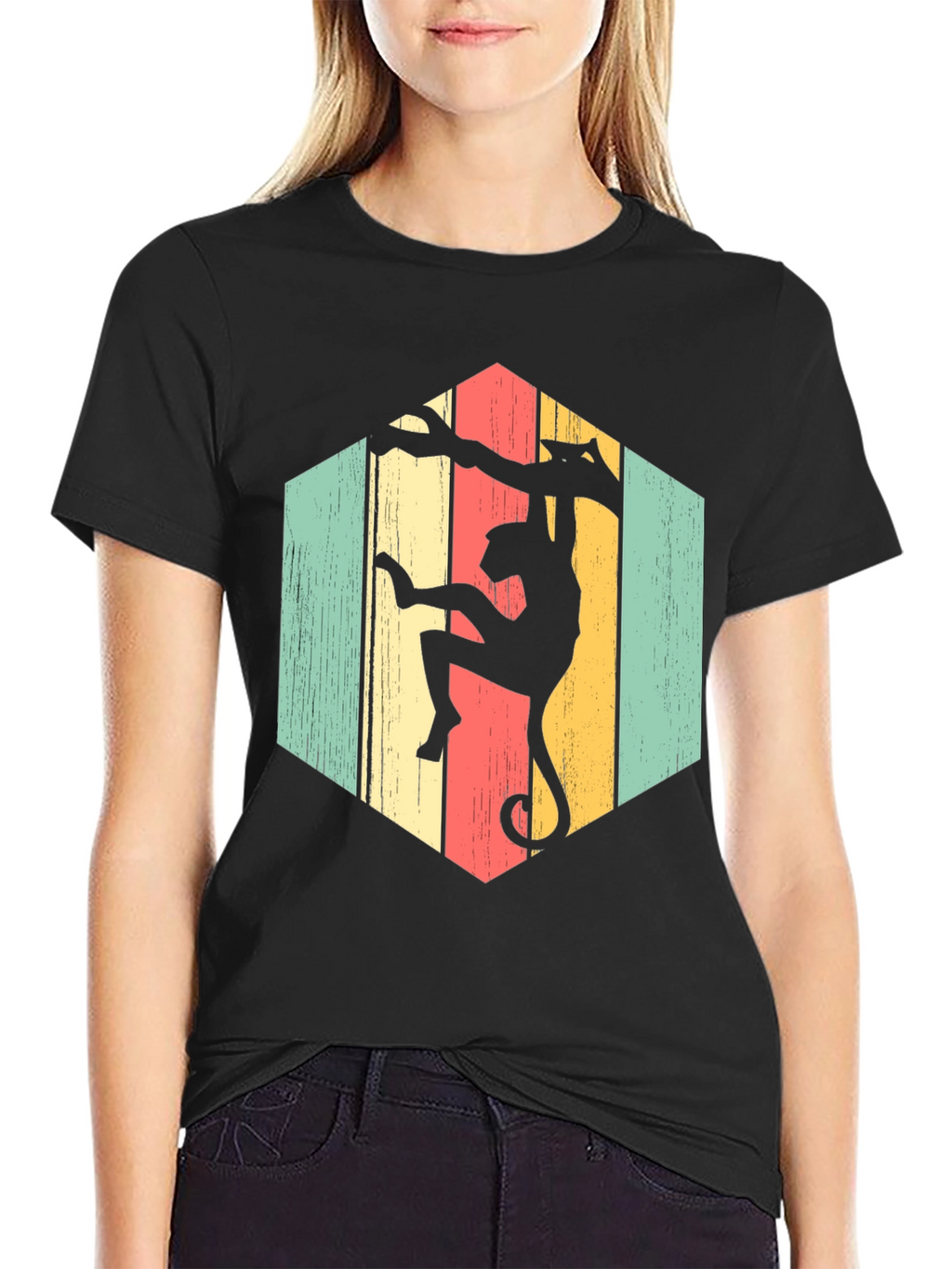 Monkeying Around Retro Graphic T-Shirt