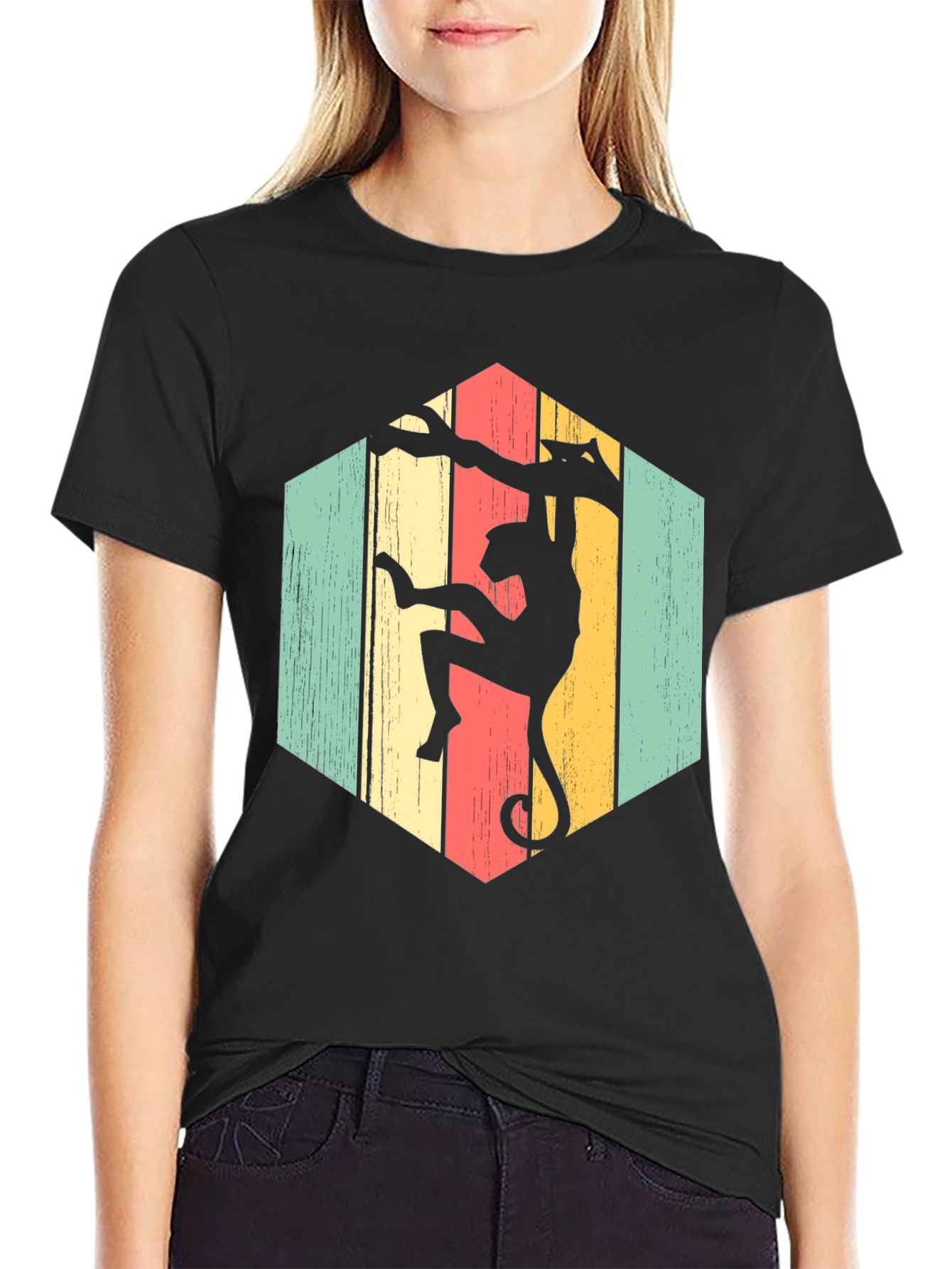 Monkeying Around Retro Graphic T-Shirt