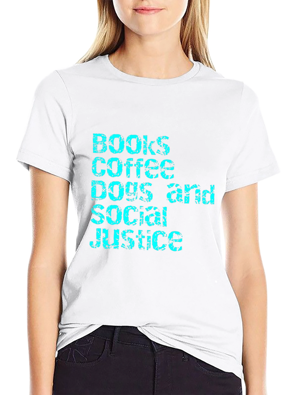 Books Coffee Dogs Social Justice T-Shirt