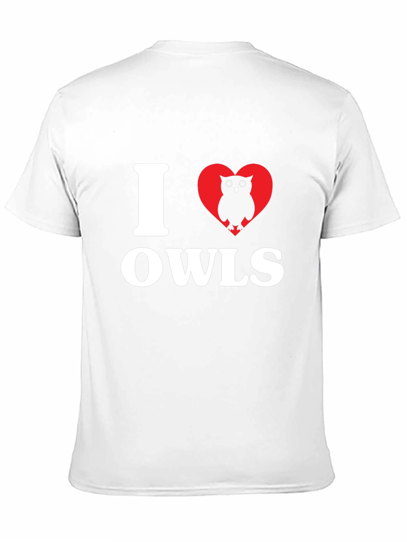 I Love Owls Graphic T-Shirt - Casual Cotton Tee