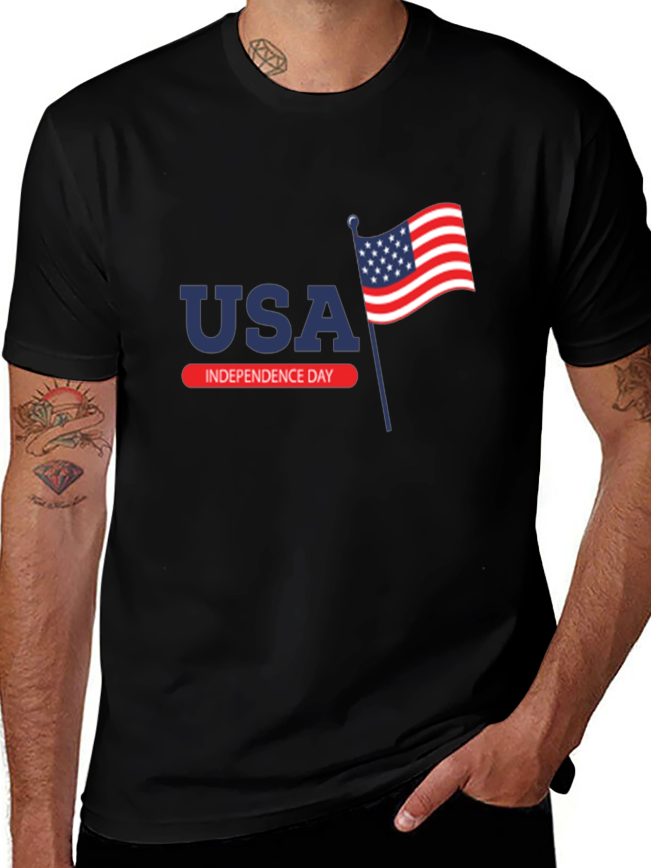 USA Independence Day Graphic T-Shirt