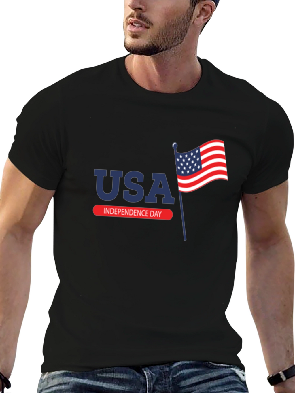 USA Independence Day Graphic T-Shirt