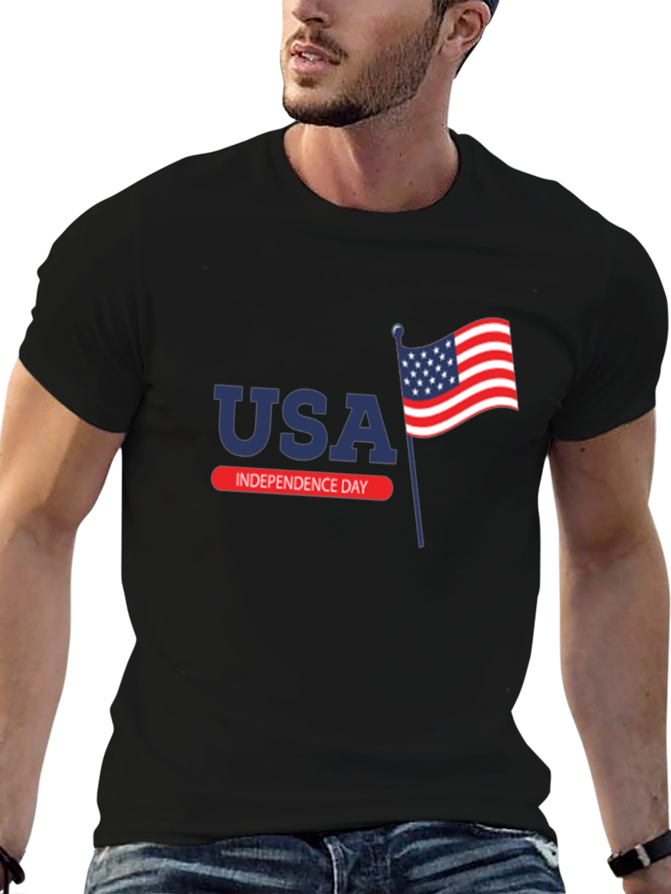 USA Independence Day Graphic T-Shirt