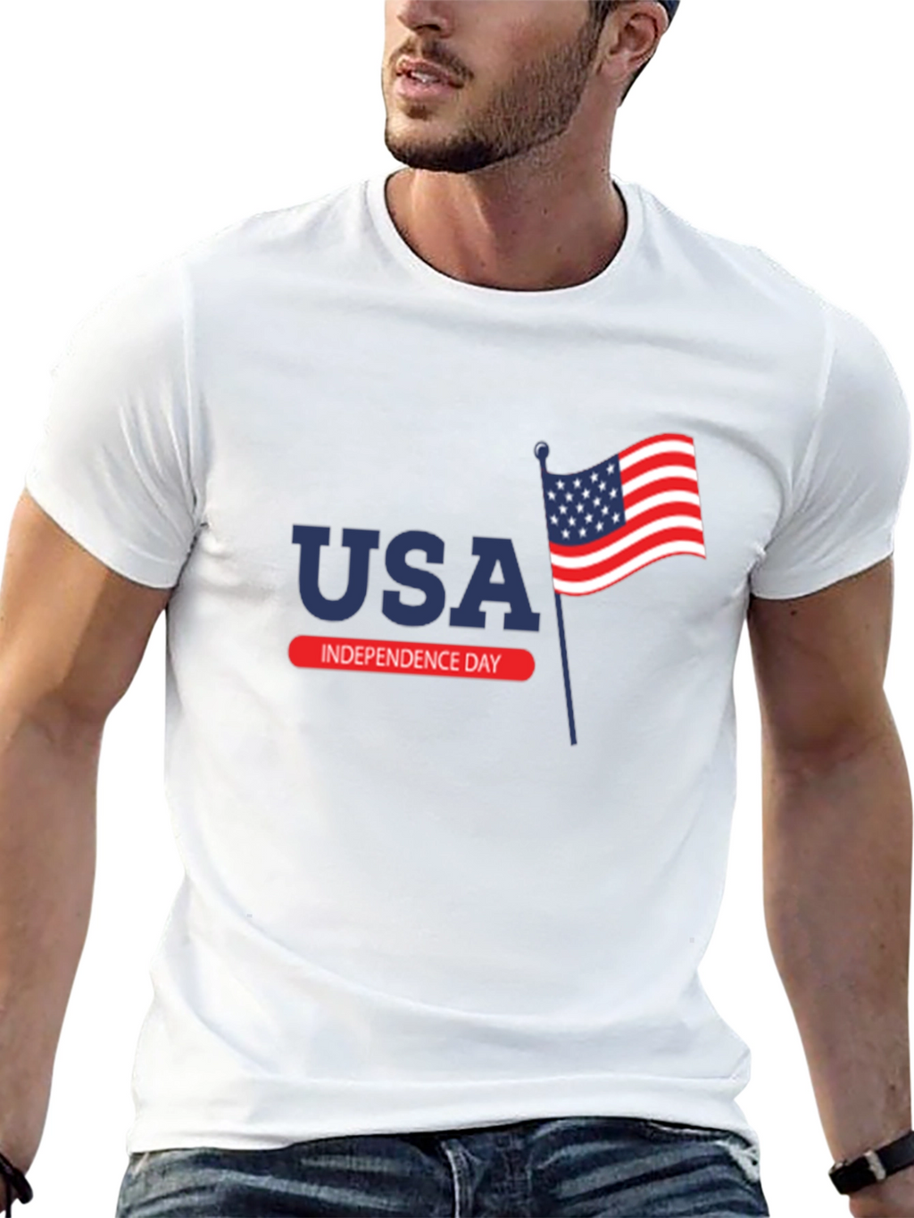 USA Independence Day Graphic T-Shirt