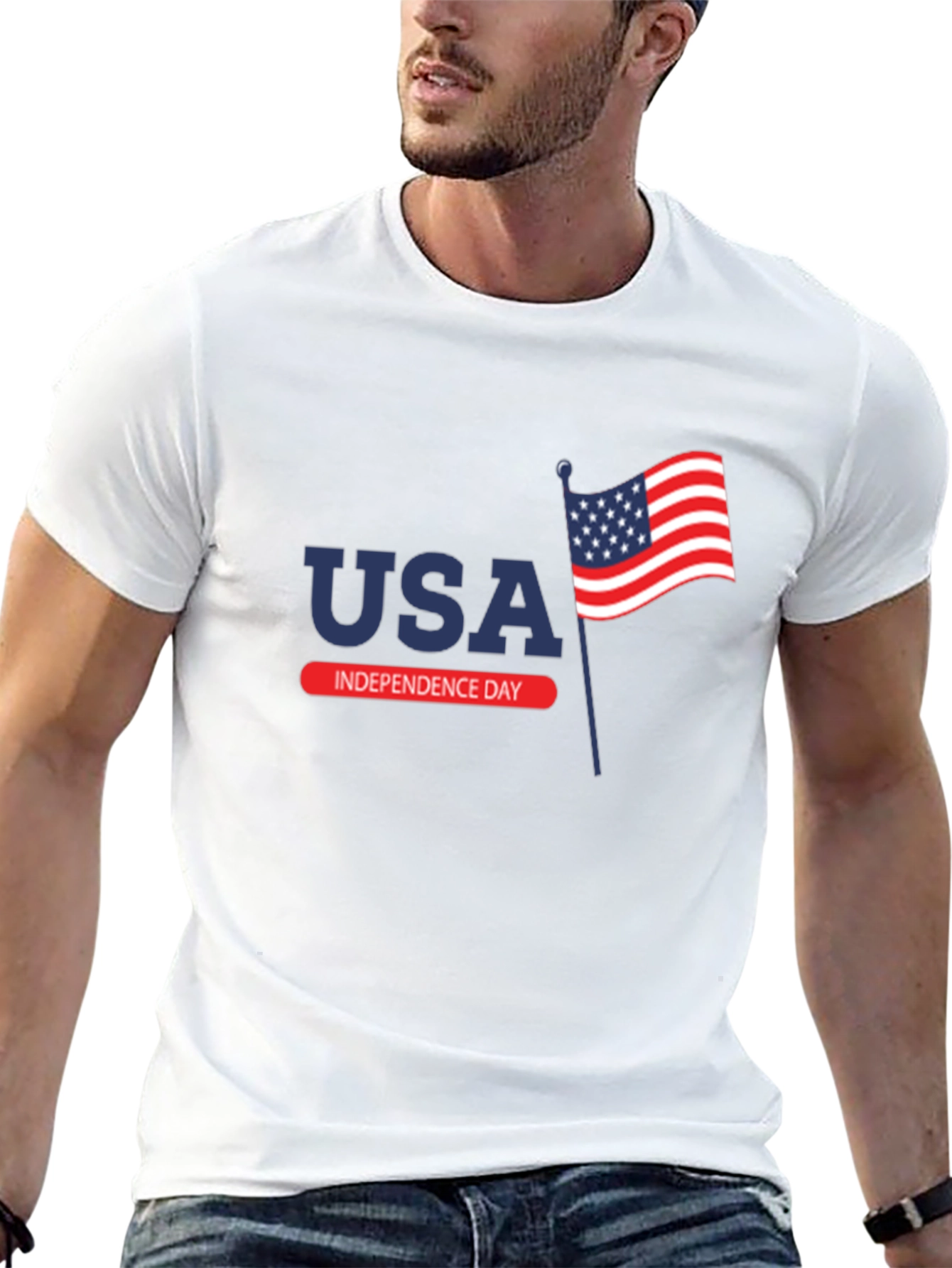 USA Independence Day Graphic T-Shirt
