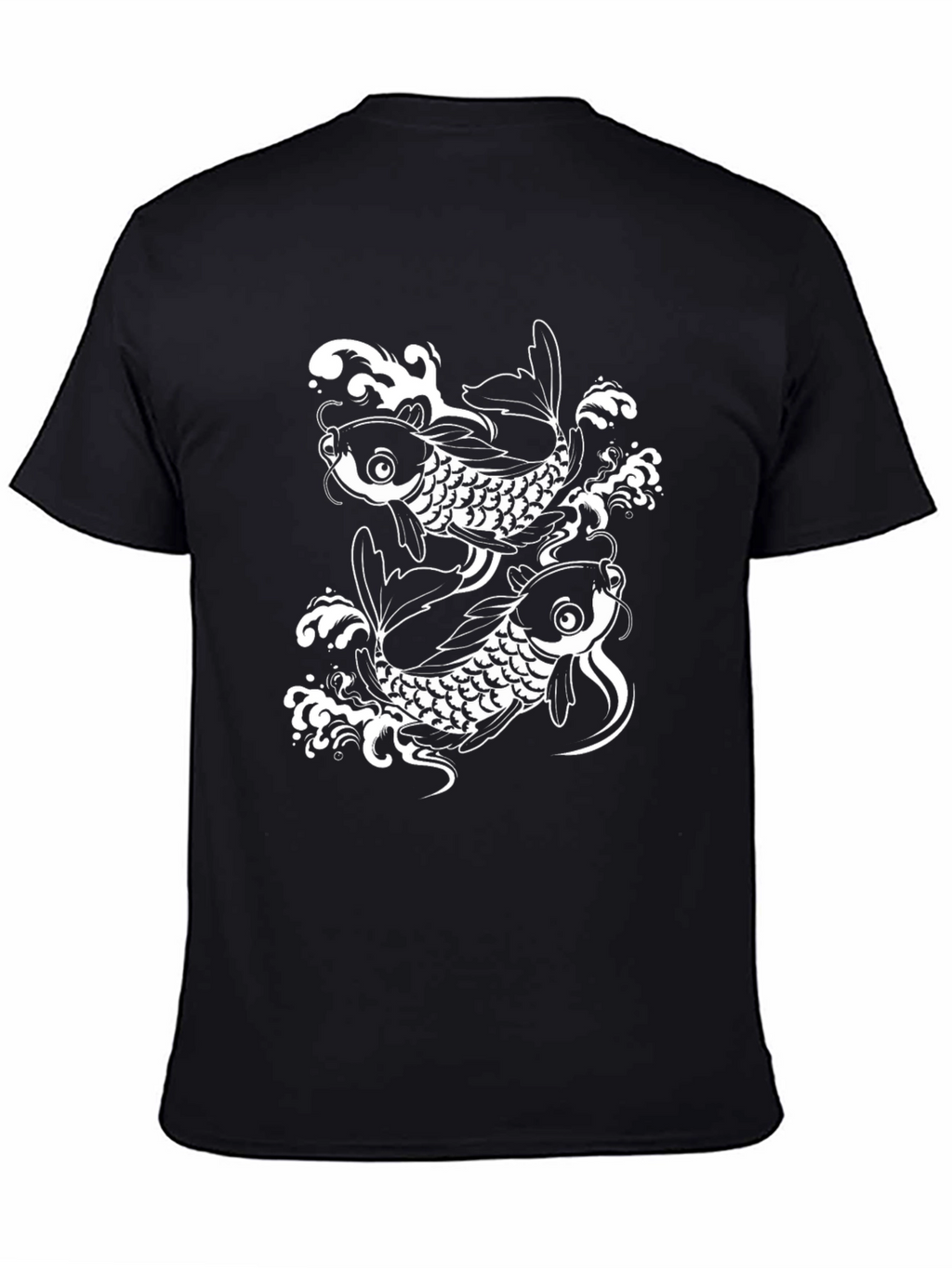 Black Koi Fish Graphic Tee