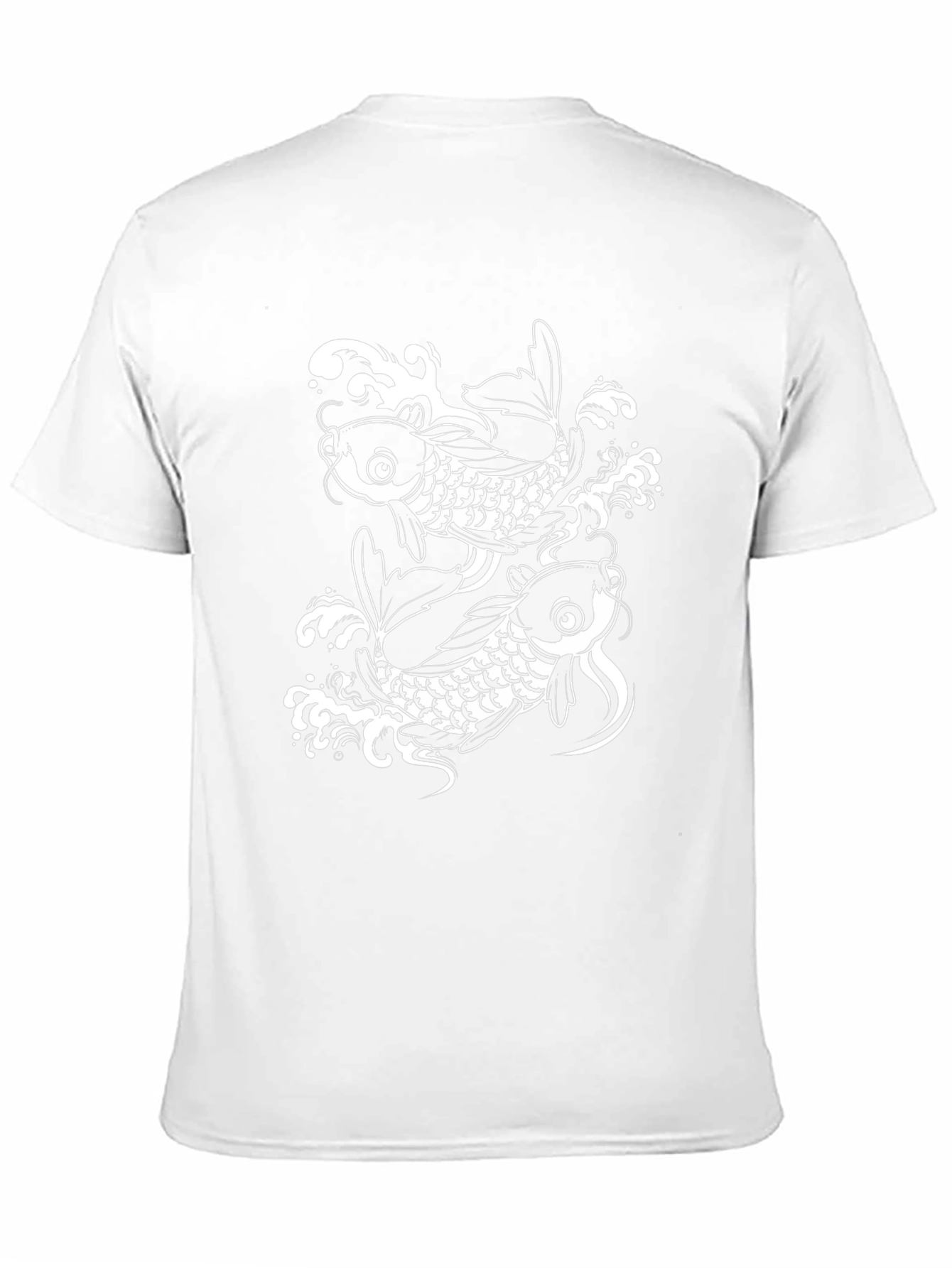 Black Koi Fish Graphic Tee