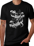 Black Koi Fish Graphic Tee