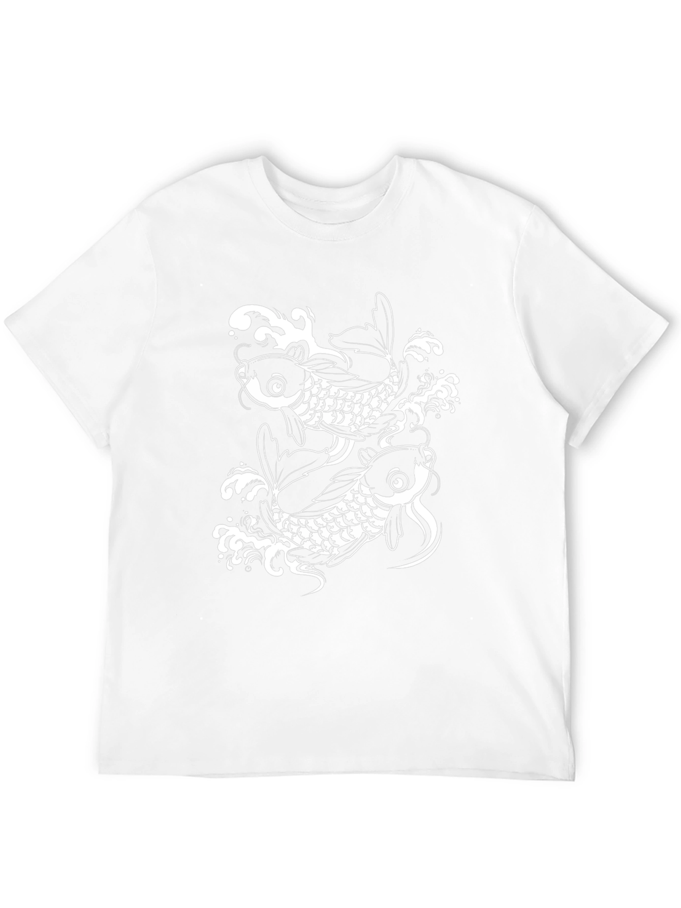 Black Koi Fish Graphic Tee