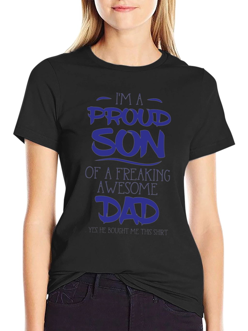 Proud Son Awesome Dad Graphic Tee