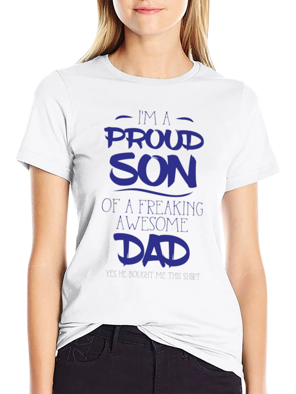 Proud Son Awesome Dad Graphic Tee