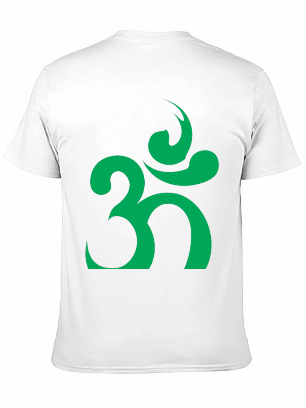 Om Symbol T-Shirt - Black with Green Design