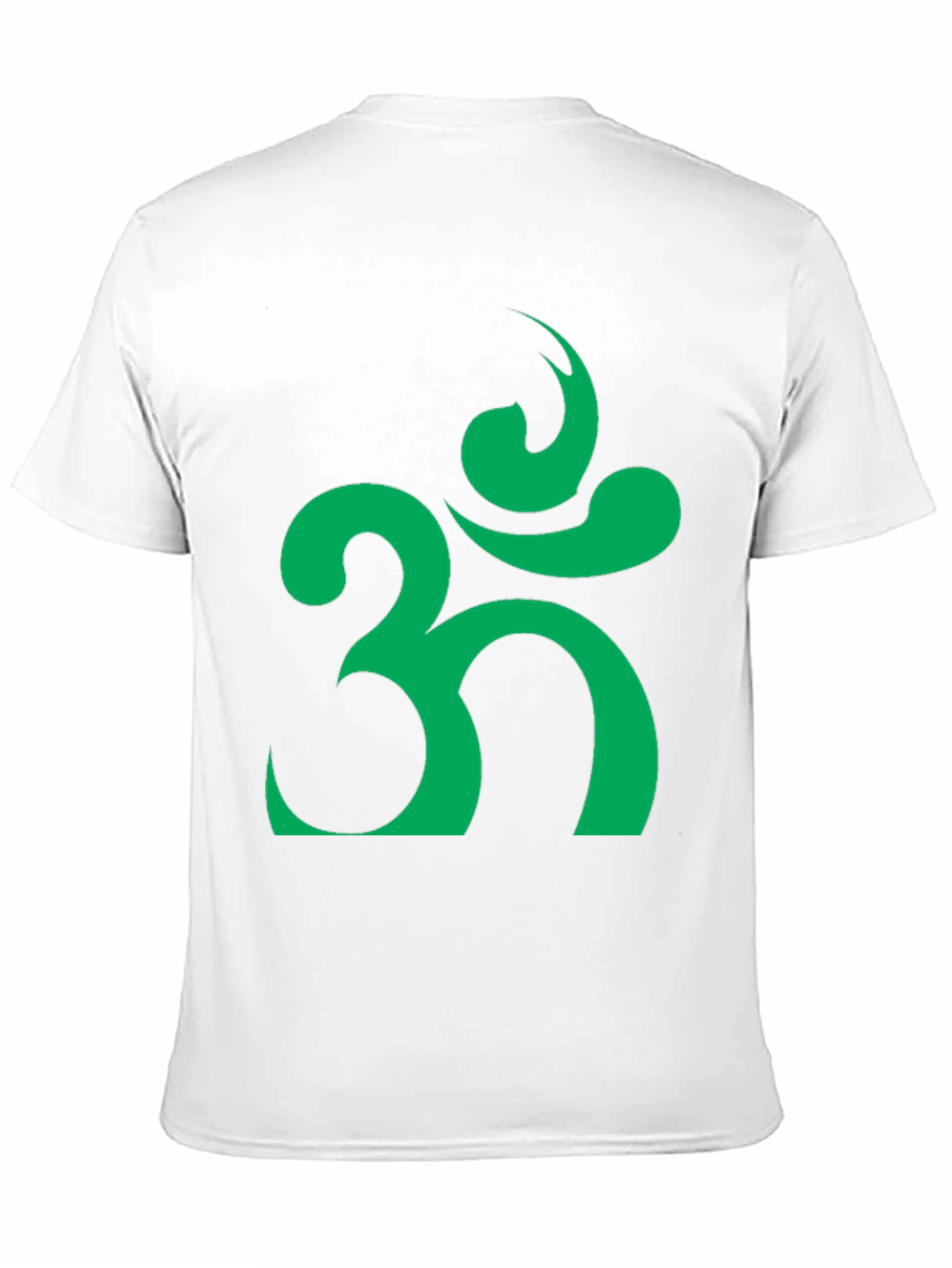 Om Symbol T-Shirt - Black with Green Design