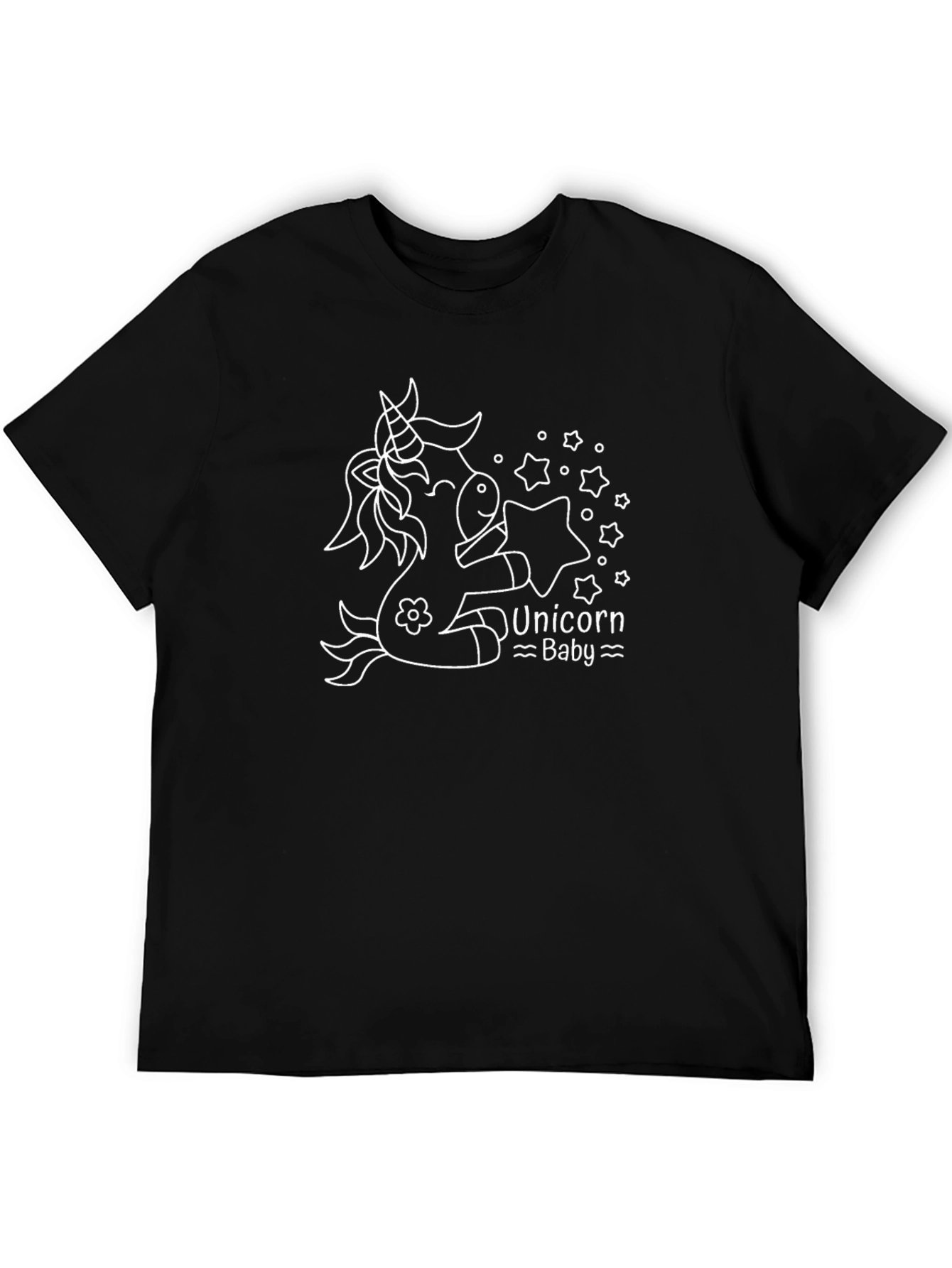 Unicorn Baby Black T-Shirt - Cute Graphic Tee
