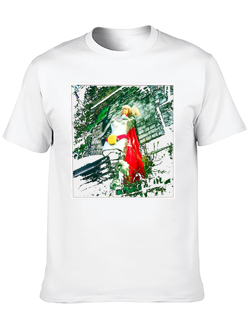 Black T-Shirt with Unique Artistic Print