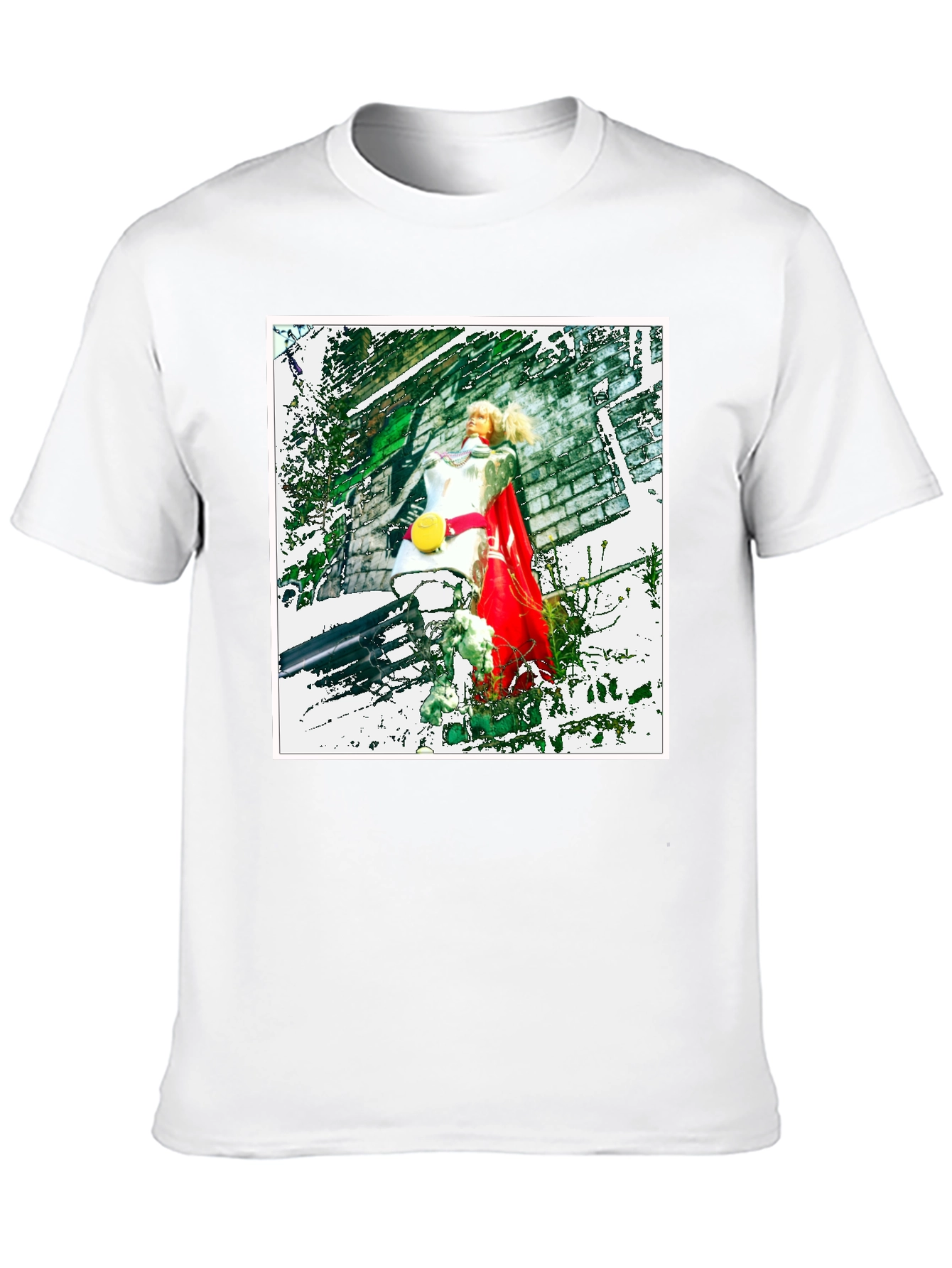 Black T-Shirt with Unique Artistic Print