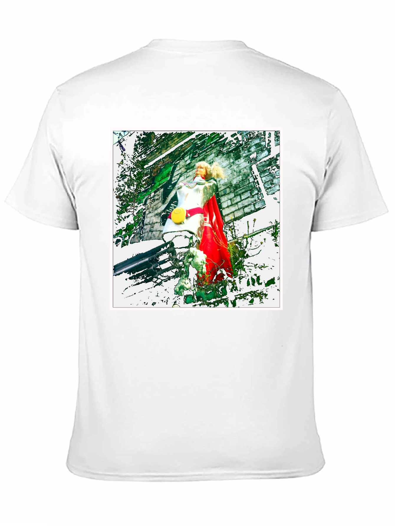 Black T-Shirt with Unique Artistic Print
