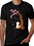 Shiba Inu Cherry Blossom Tree T-Shirt