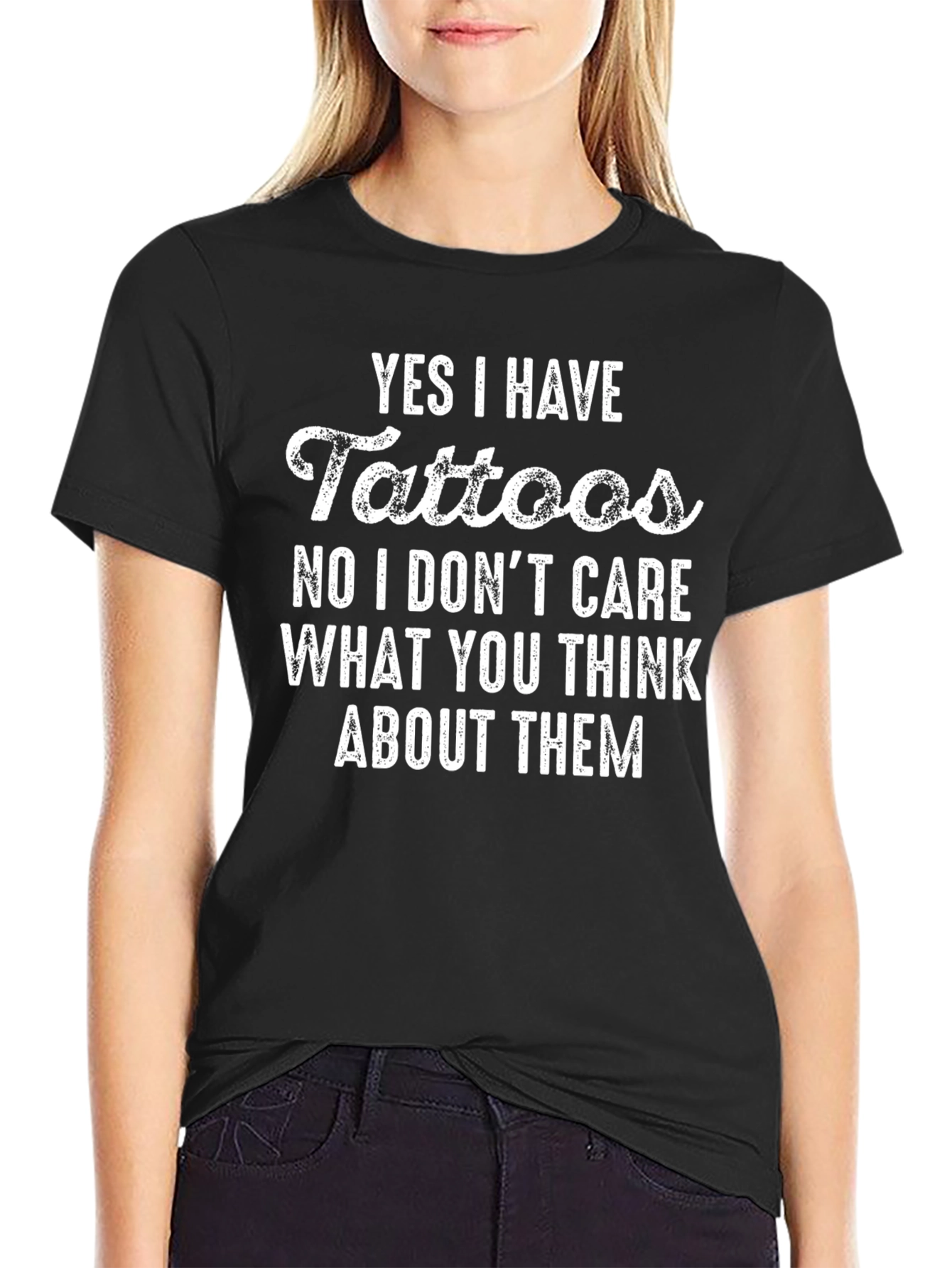 Funny Tattoo T-Shirt: Yes I Have Tattoos Tee