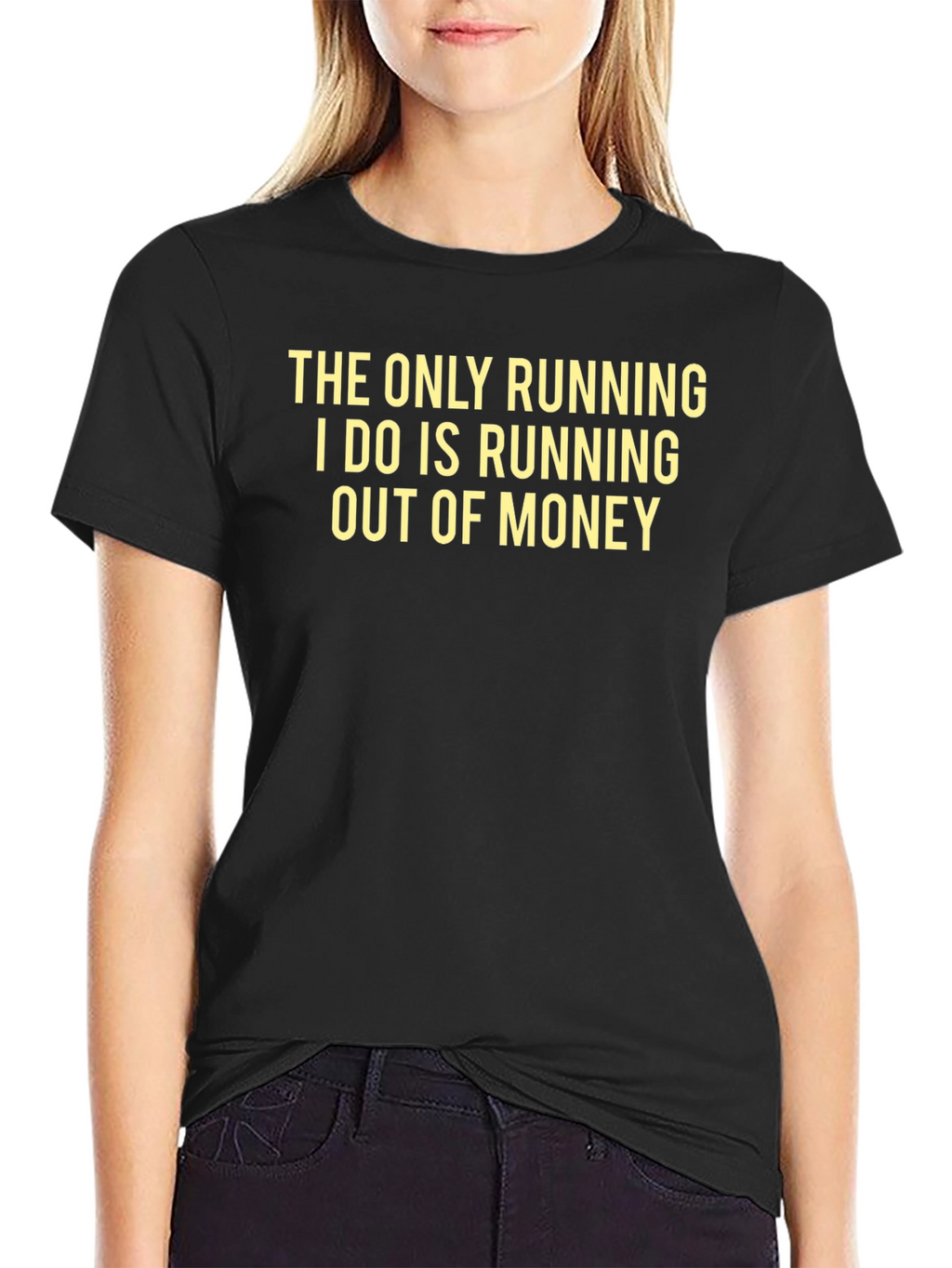 Funny Saying T-Shirt - Running Out of Money