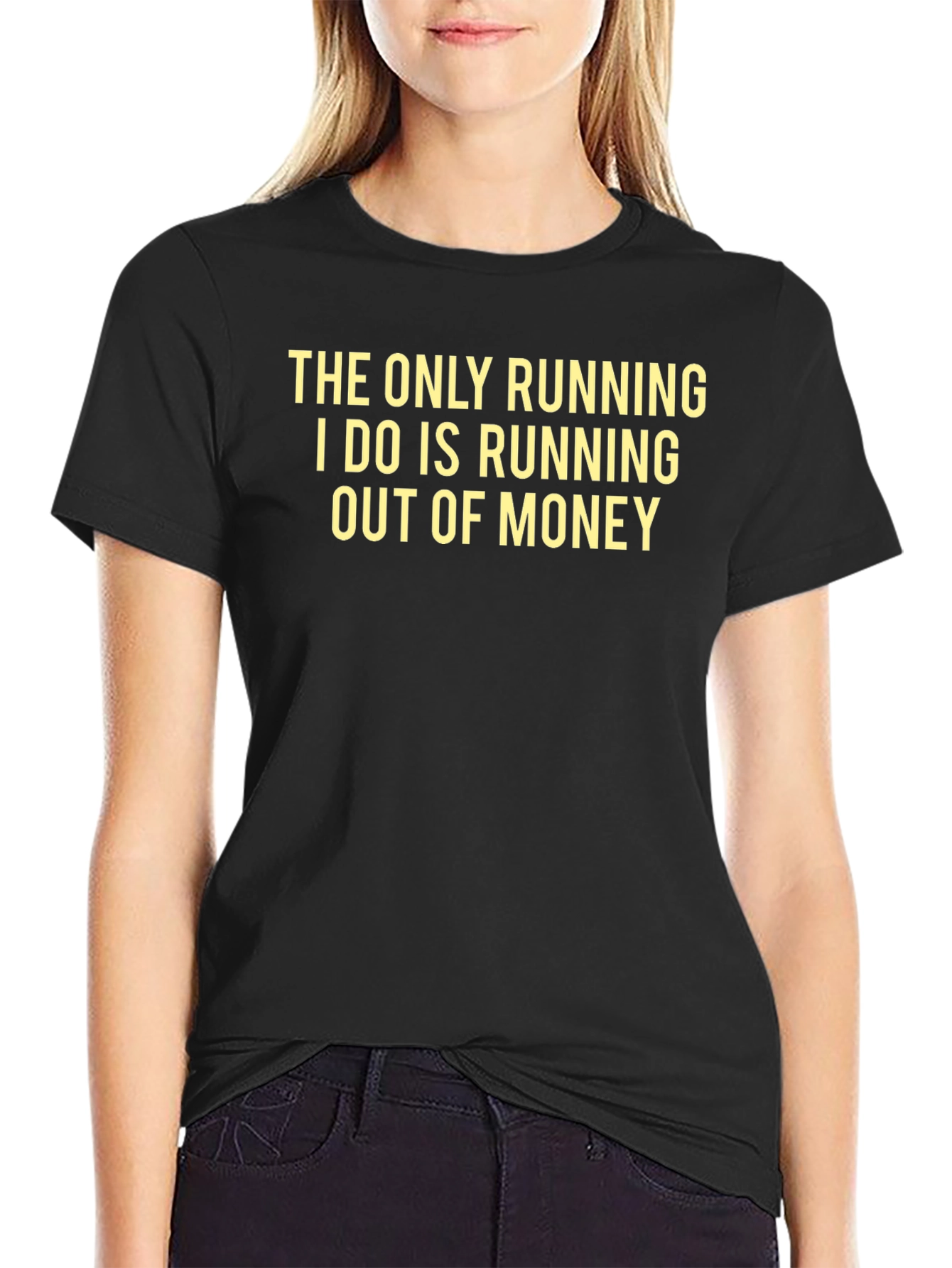 Funny Saying T-Shirt - Running Out of Money