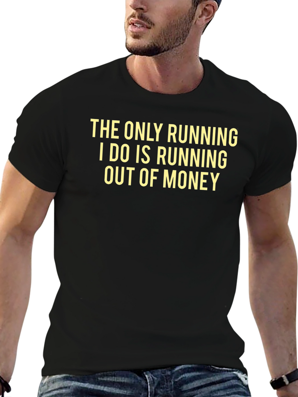 Funny Saying T-Shirt - Running Out of Money