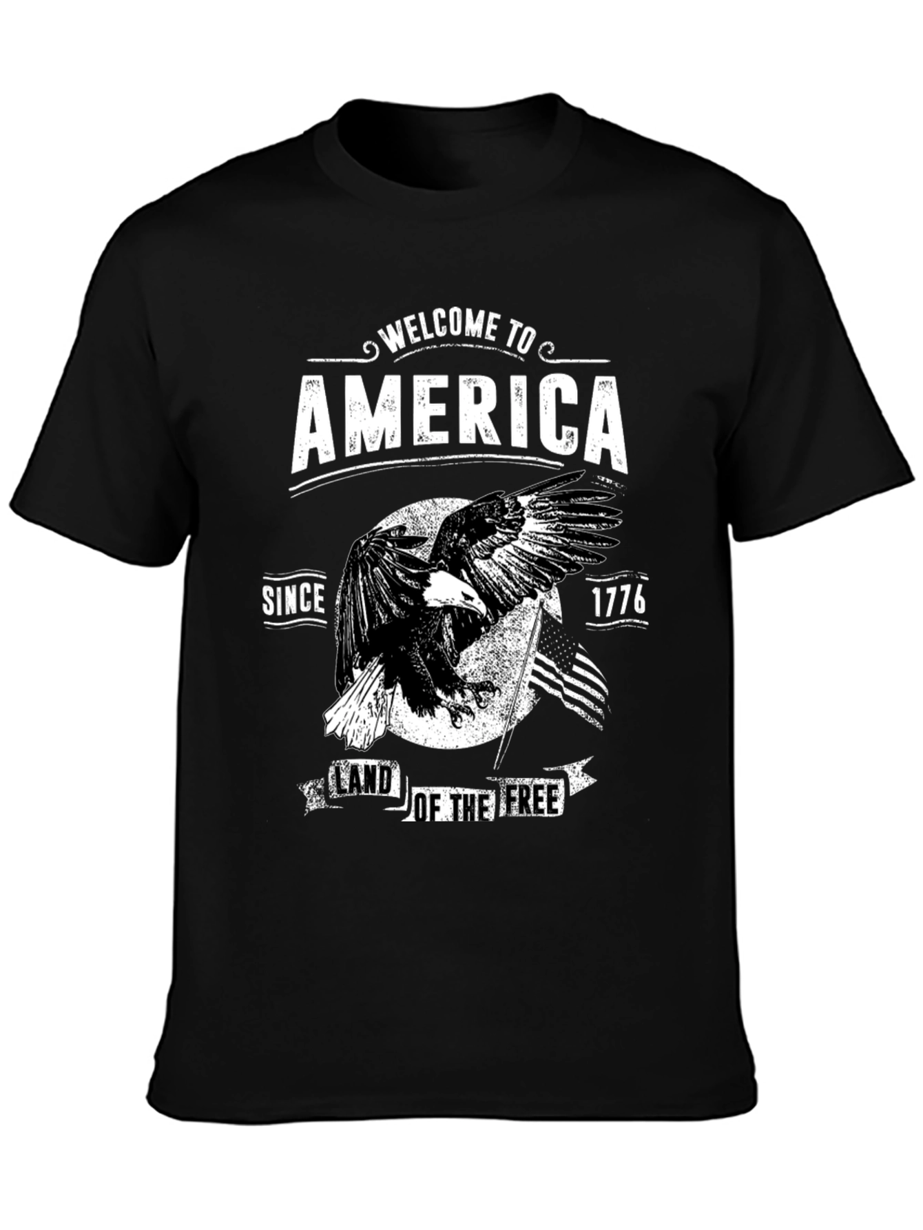 Welcome to America Patriotic Eagle T-Shirt