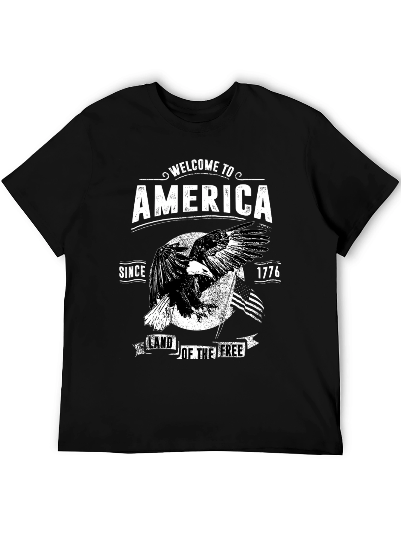 Welcome to America Patriotic Eagle T-Shirt