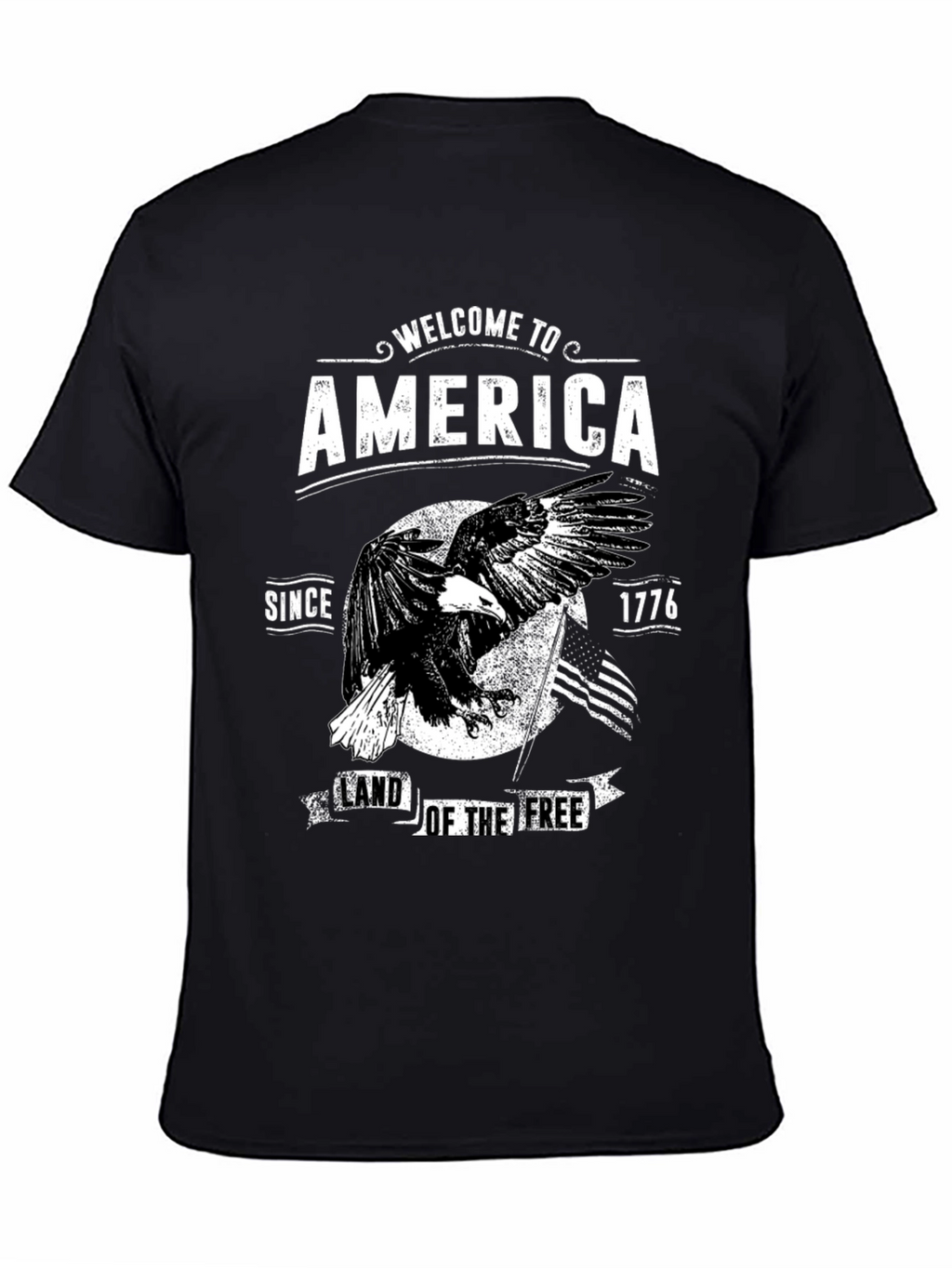 Welcome to America Patriotic Eagle T-Shirt