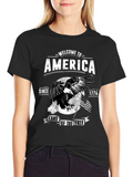 Welcome to America Patriotic Eagle T-Shirt