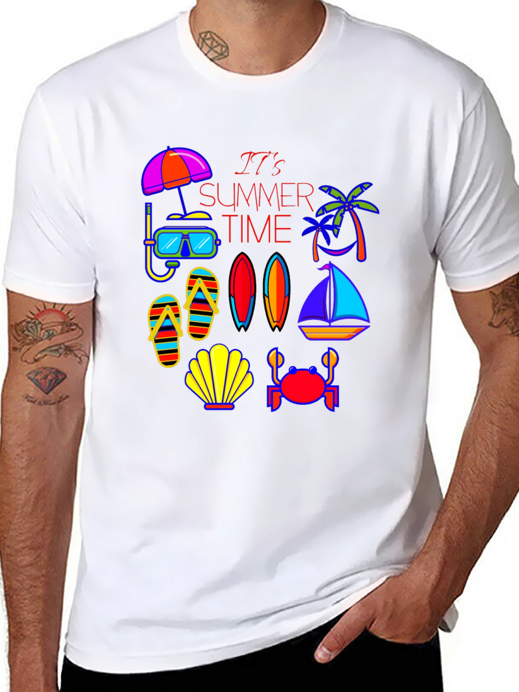 Summer Time Graphic Tee - Beach Vibes