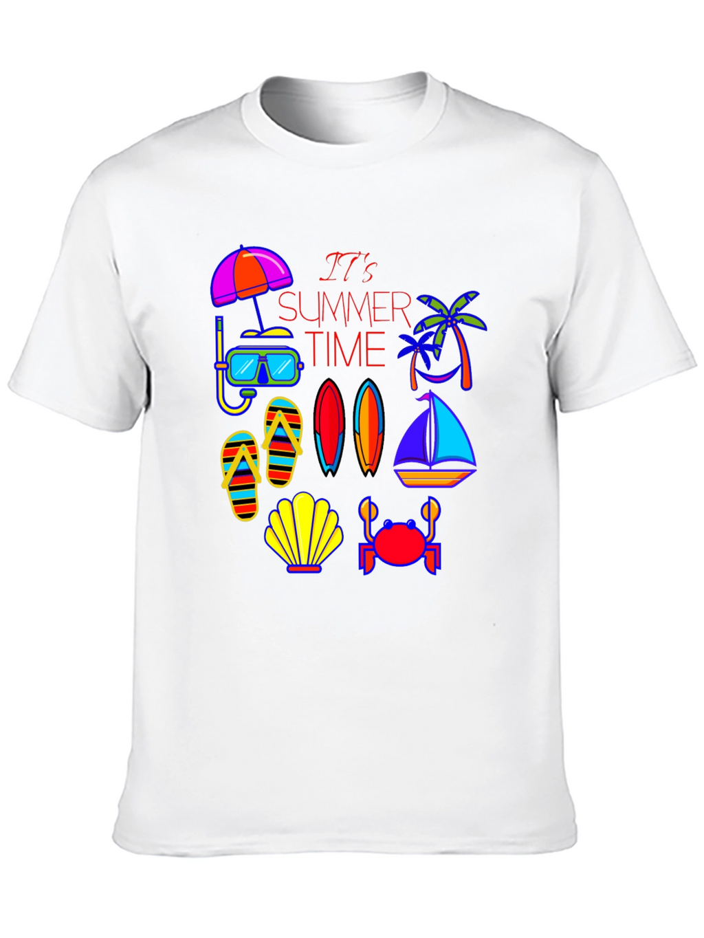 Summer Time Graphic Tee - Beach Vibes