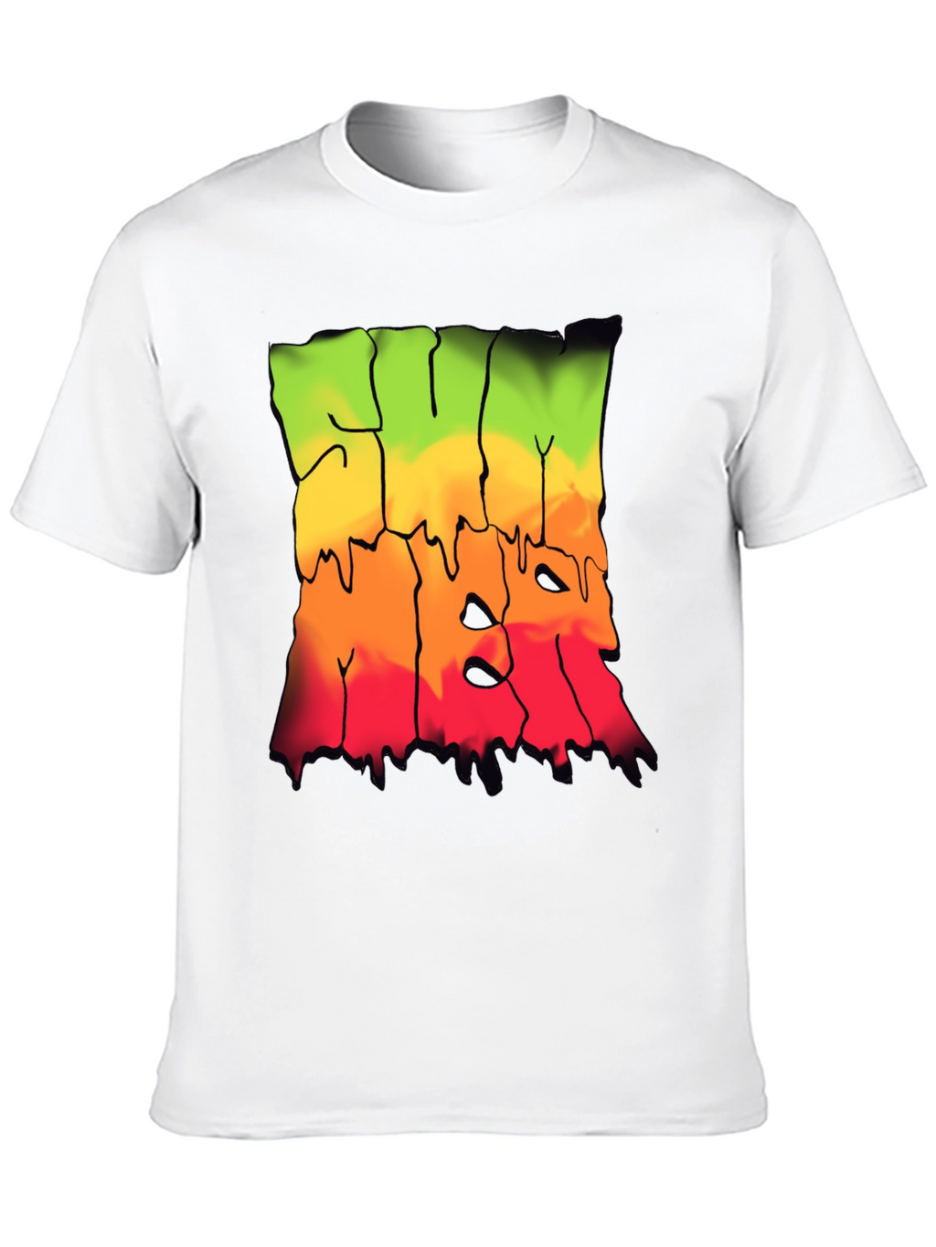 Rasta Drip Graphic Tee - Cool Streetwear Shirt