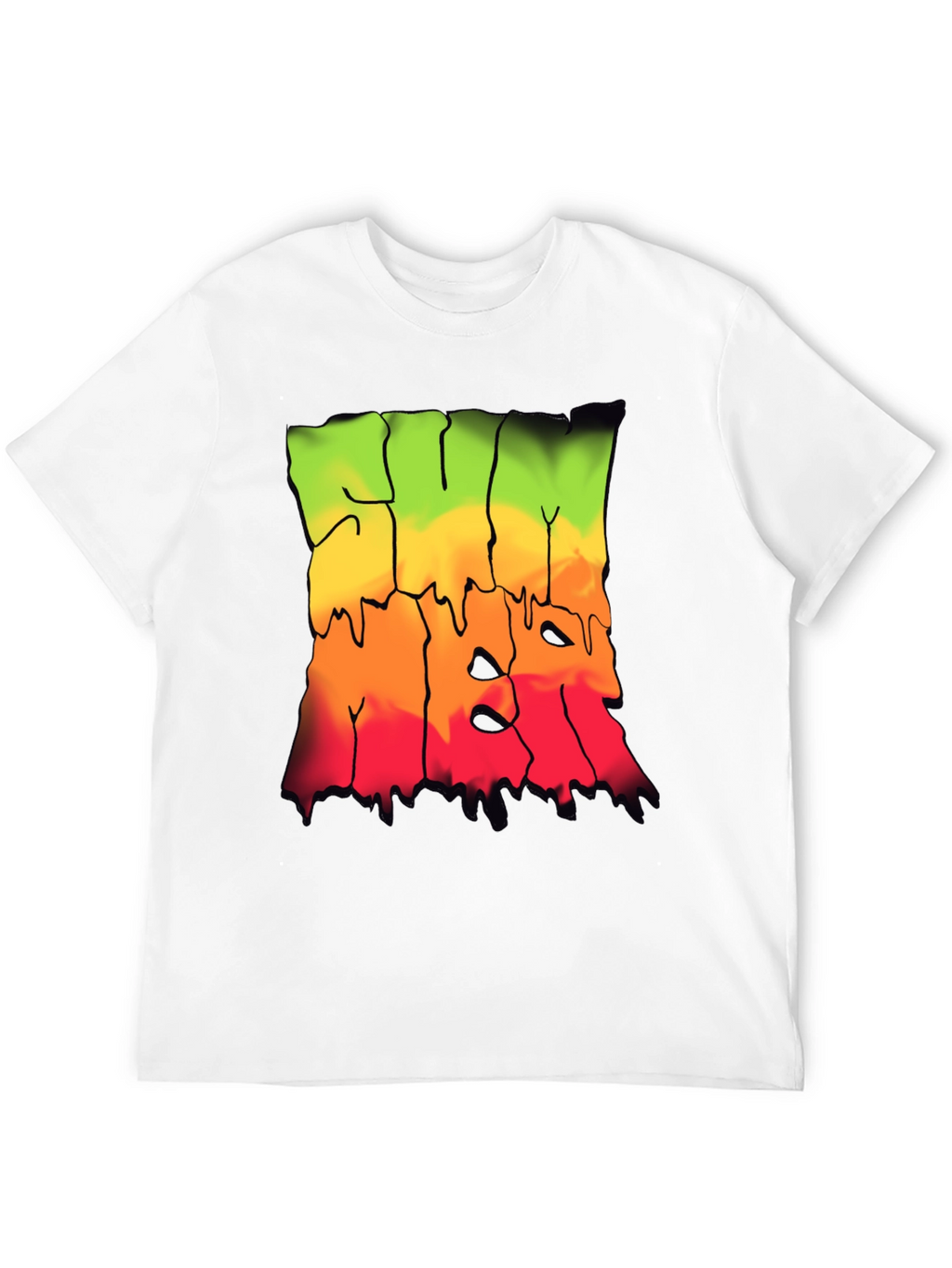 Rasta Drip Graphic Tee - Cool Streetwear Shirt