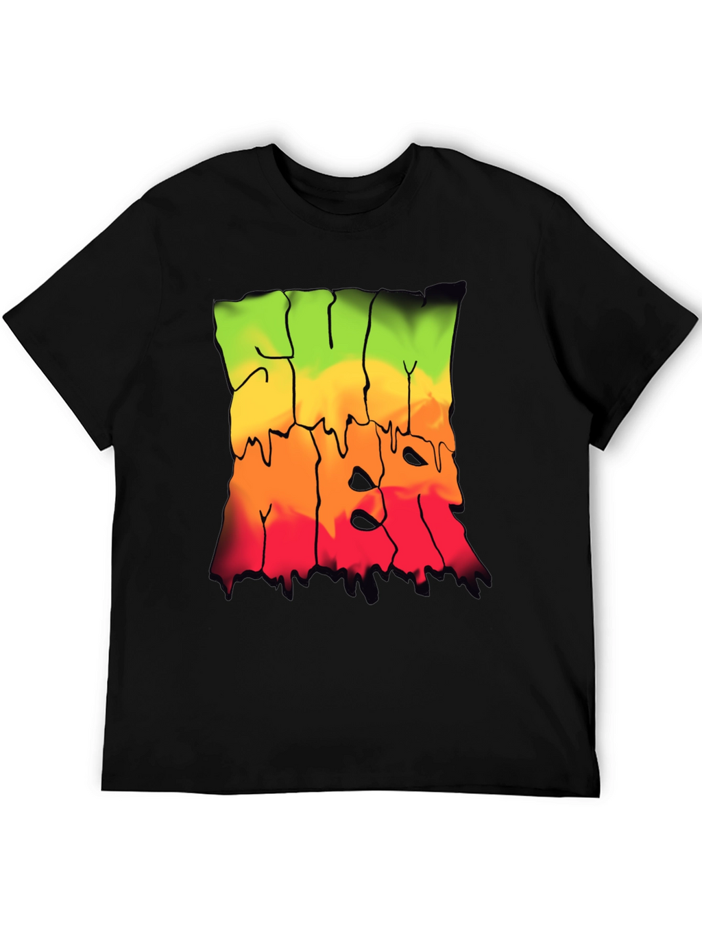 Rasta Drip Graphic Tee - Cool Streetwear Shirt