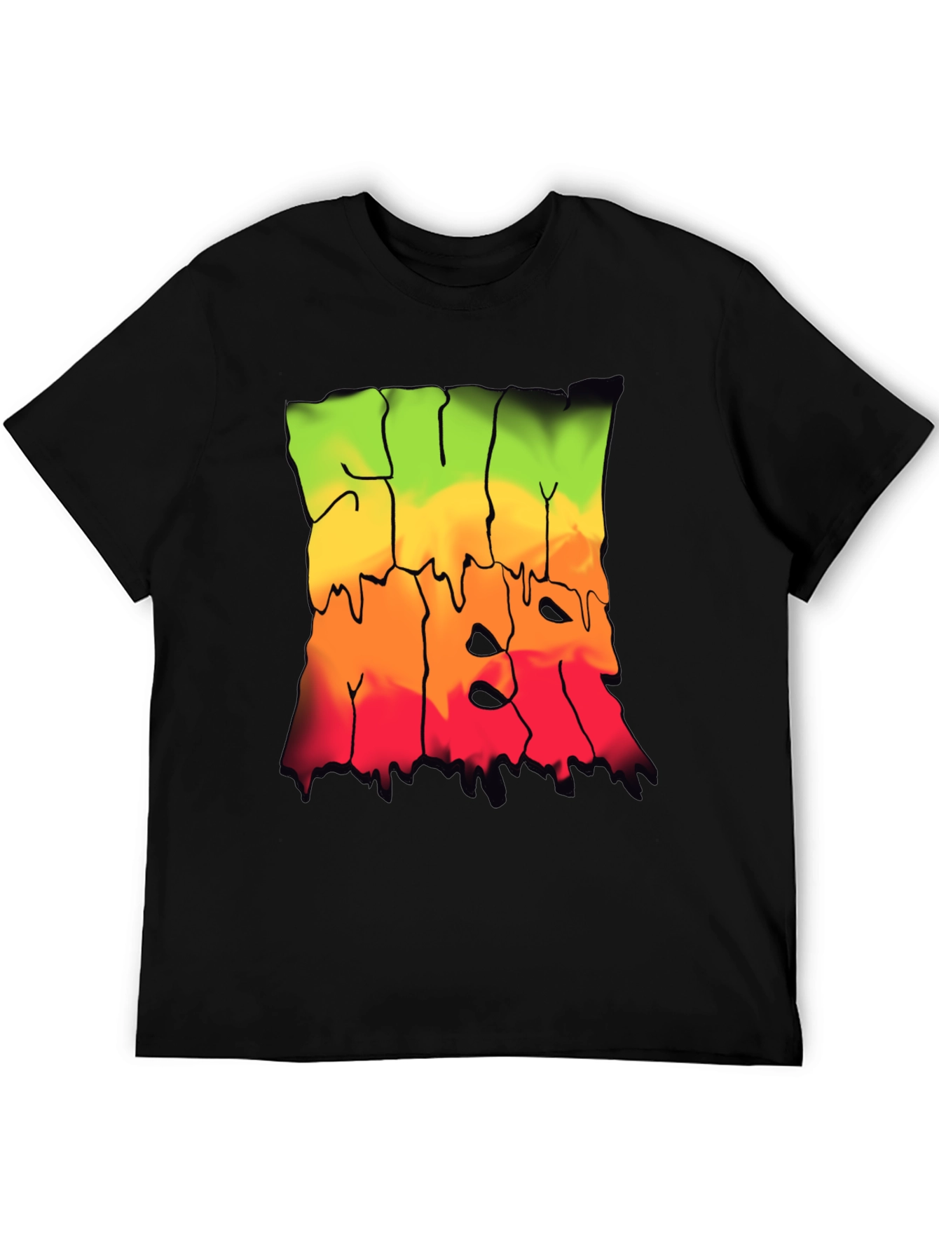Rasta Drip Graphic Tee - Cool Streetwear Shirt