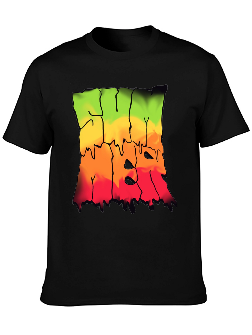 Rasta Drip Graphic Tee - Cool Streetwear Shirt