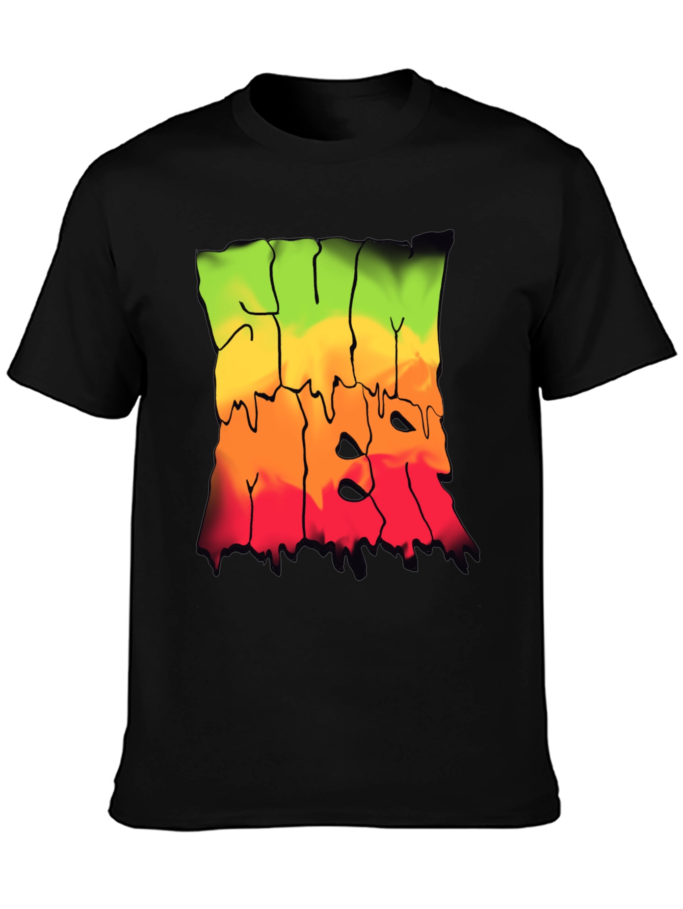 Rasta Drip Graphic Tee - Cool Streetwear Shirt
