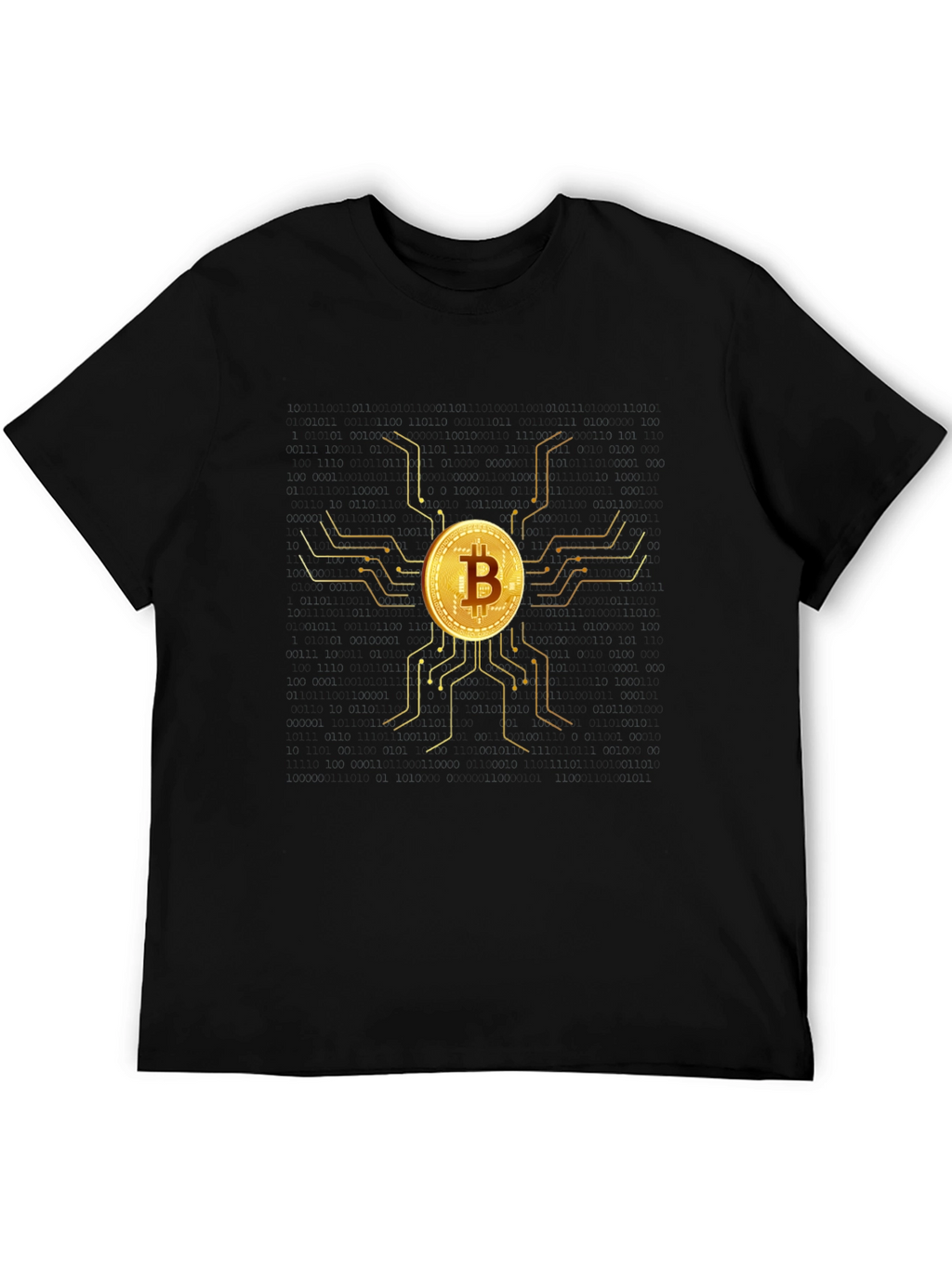 Bitcoin Circuit Black T-Shirt