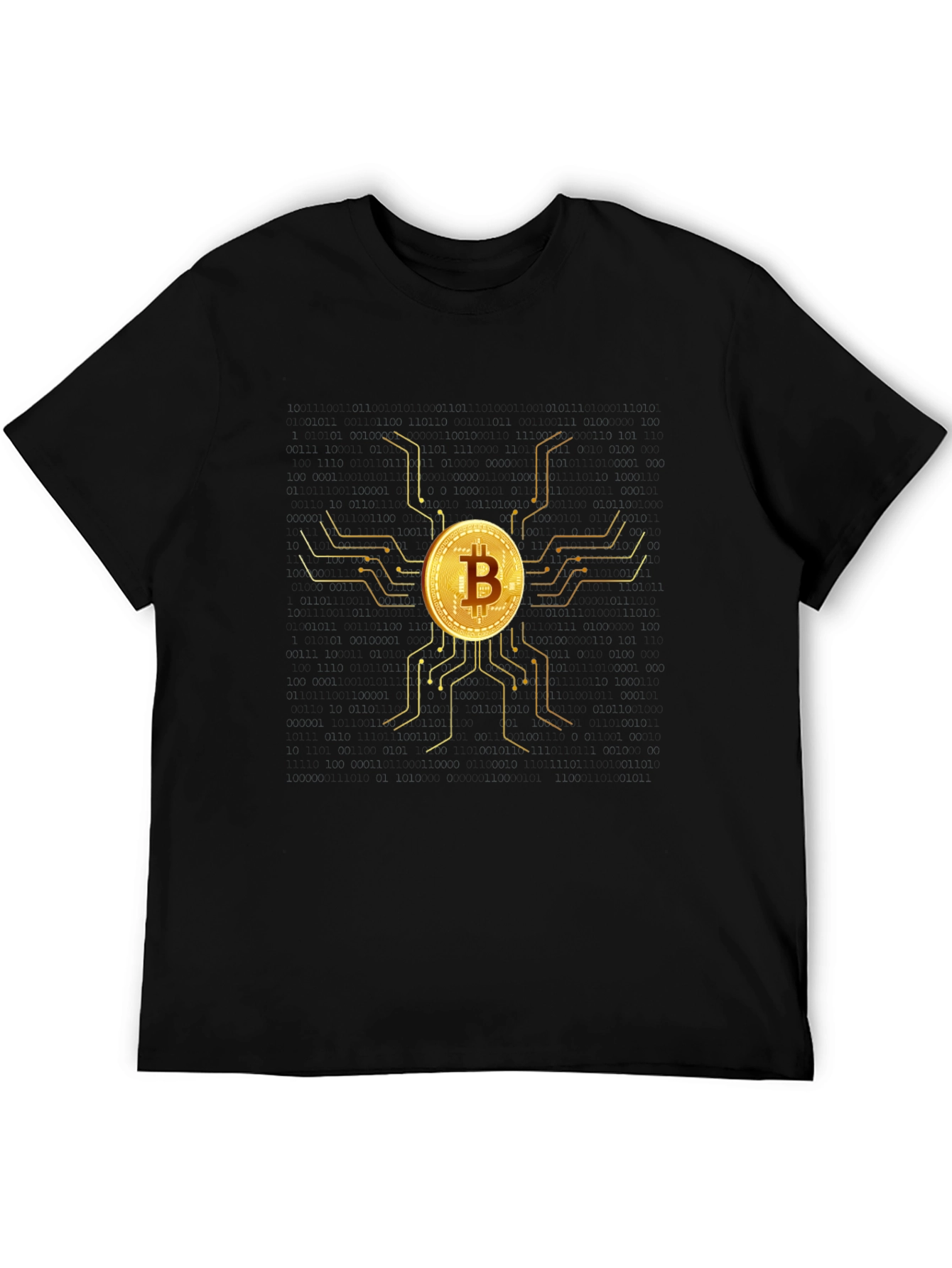 Bitcoin Circuit Black T-Shirt