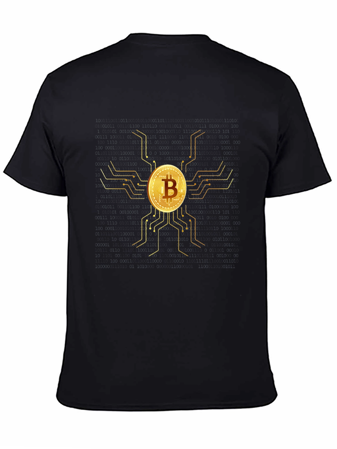 Bitcoin Circuit Black T-Shirt