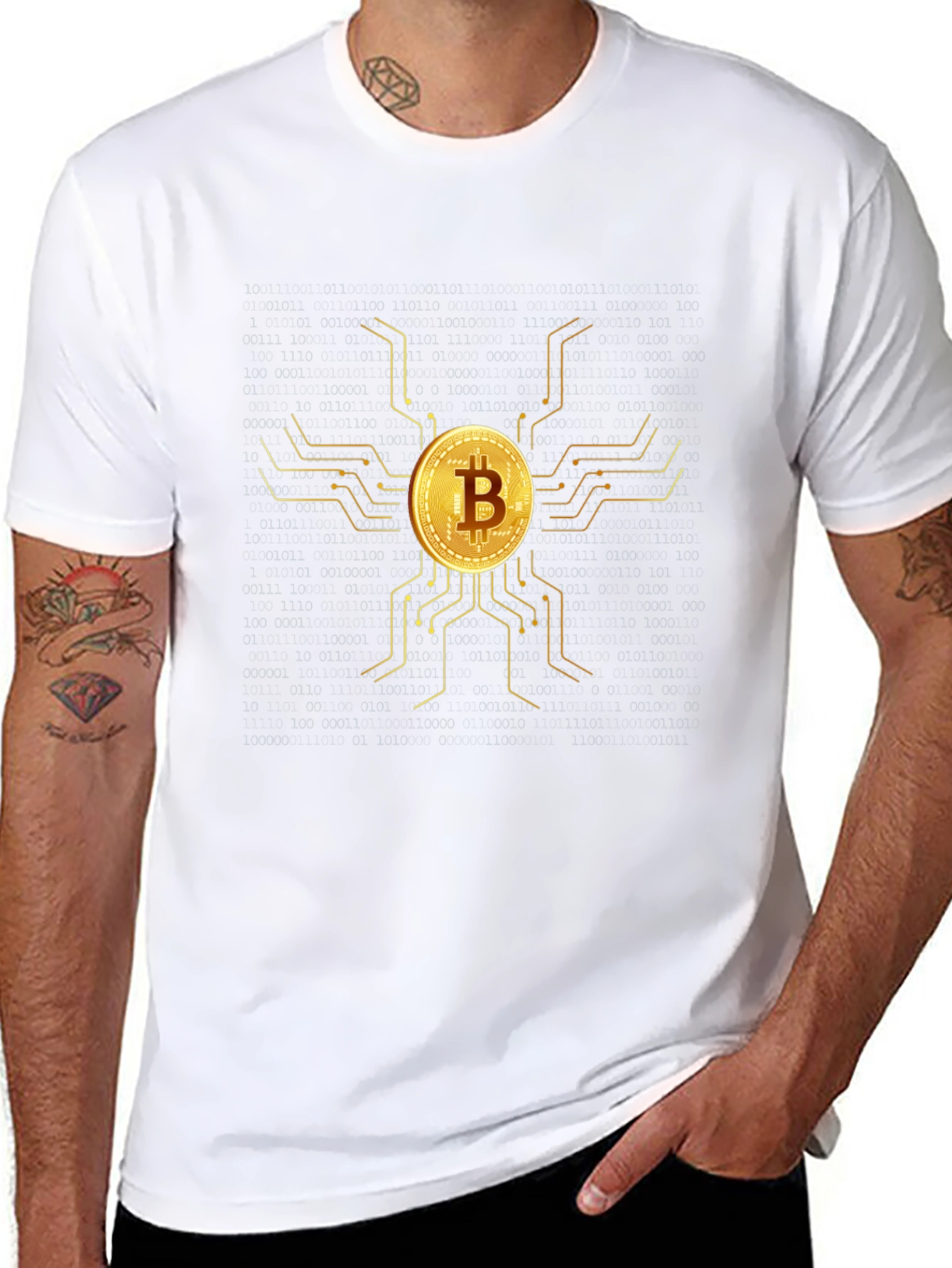Bitcoin Circuit Black T-Shirt