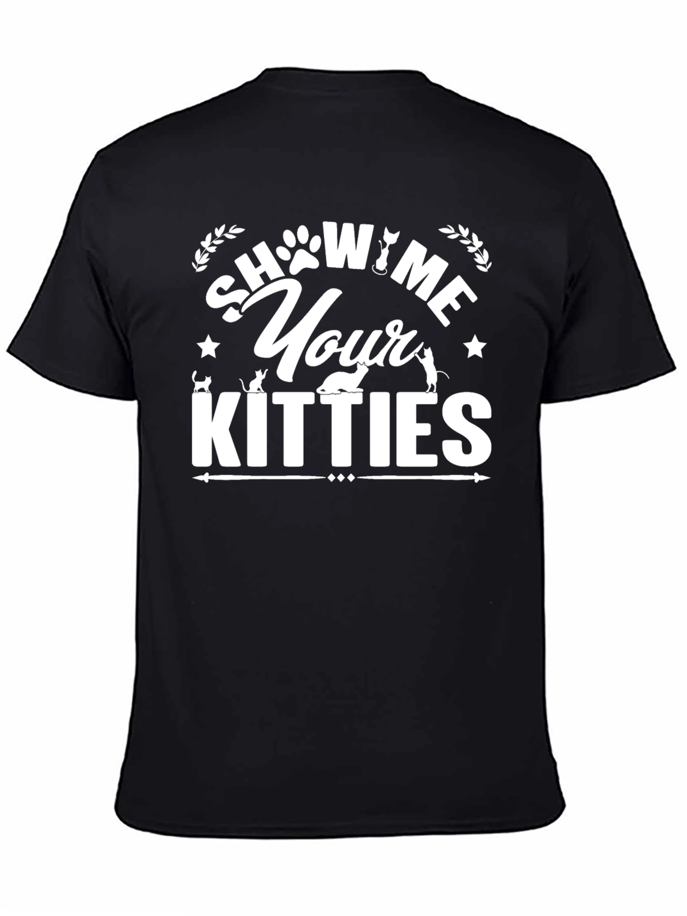 Show Me Your Kitties Graphic Tee - Novelty Cat Lover Shirt