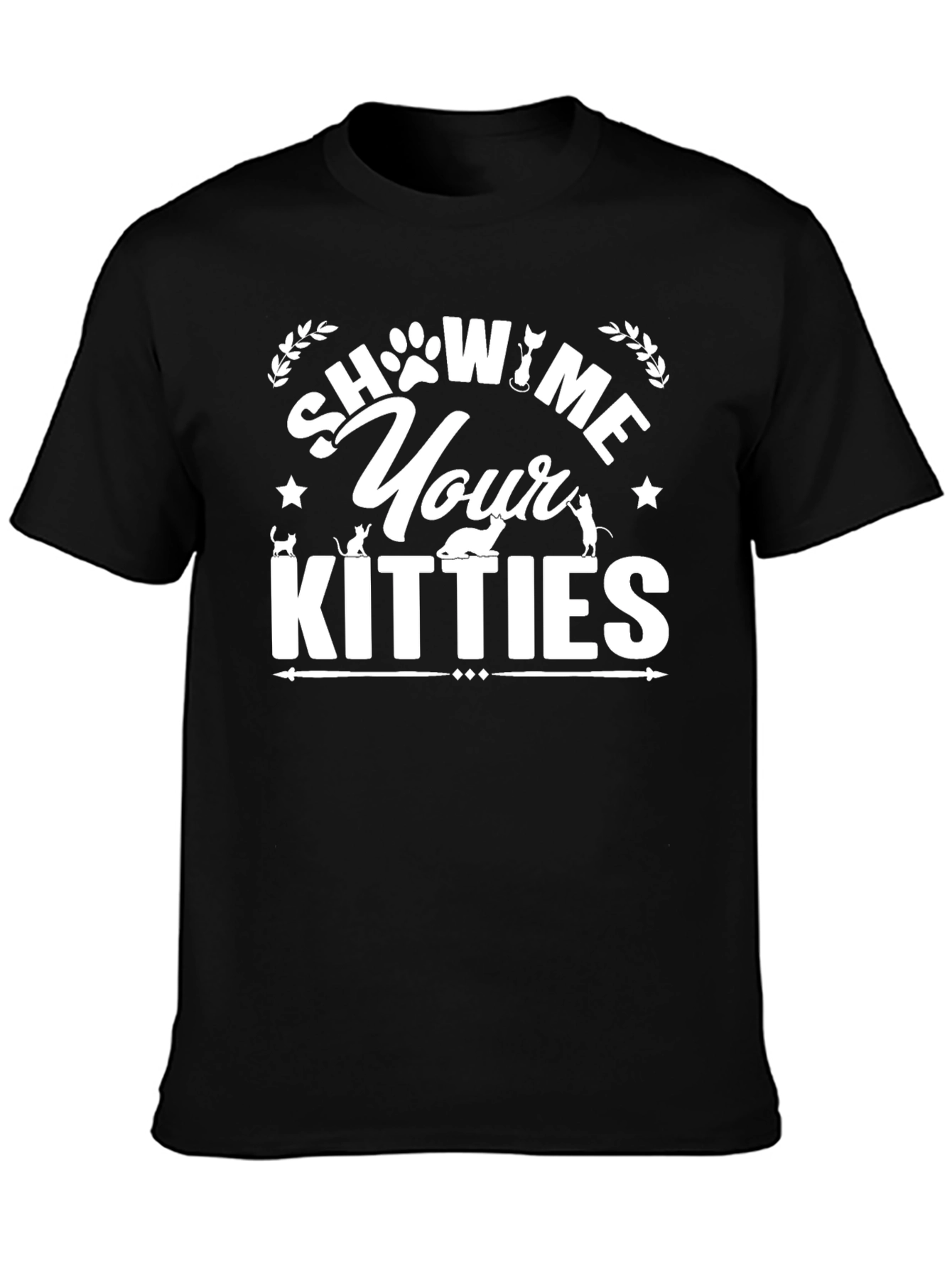 Show Me Your Kitties Graphic Tee - Novelty Cat Lover Shirt