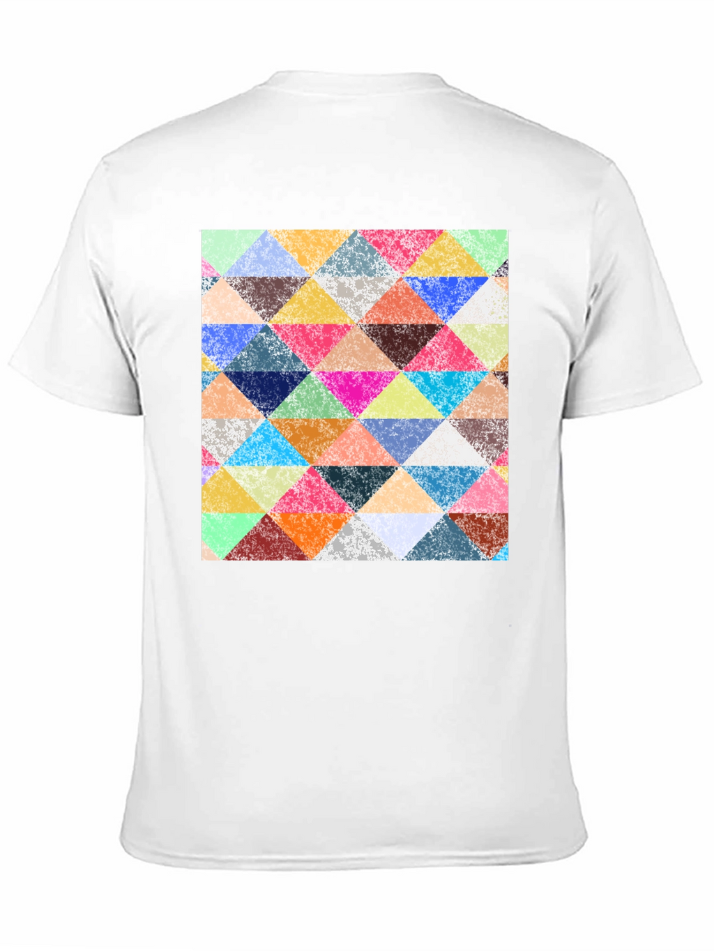 Triangular Mosaic Print T-Shirt