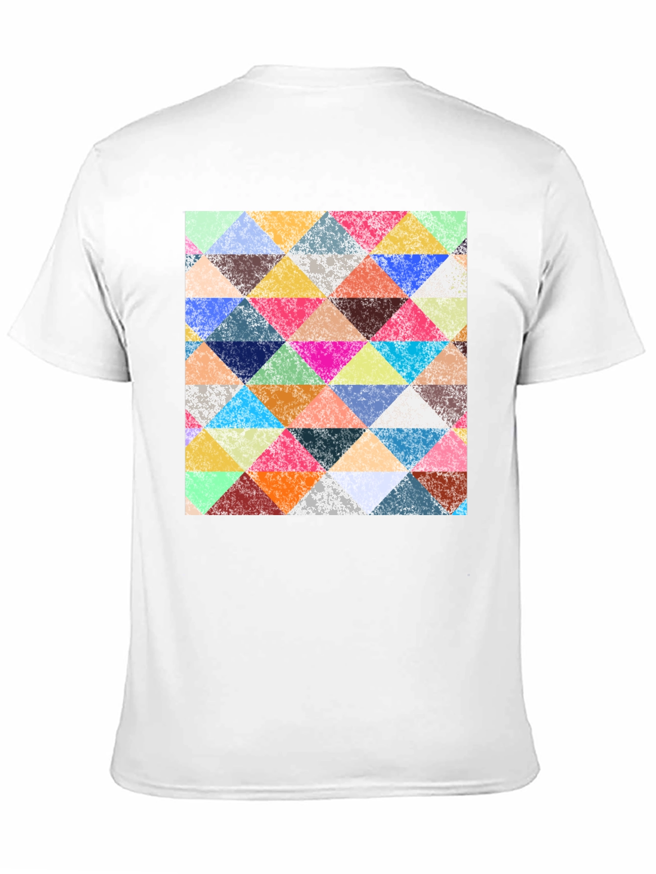 Triangular Mosaic Print T-Shirt