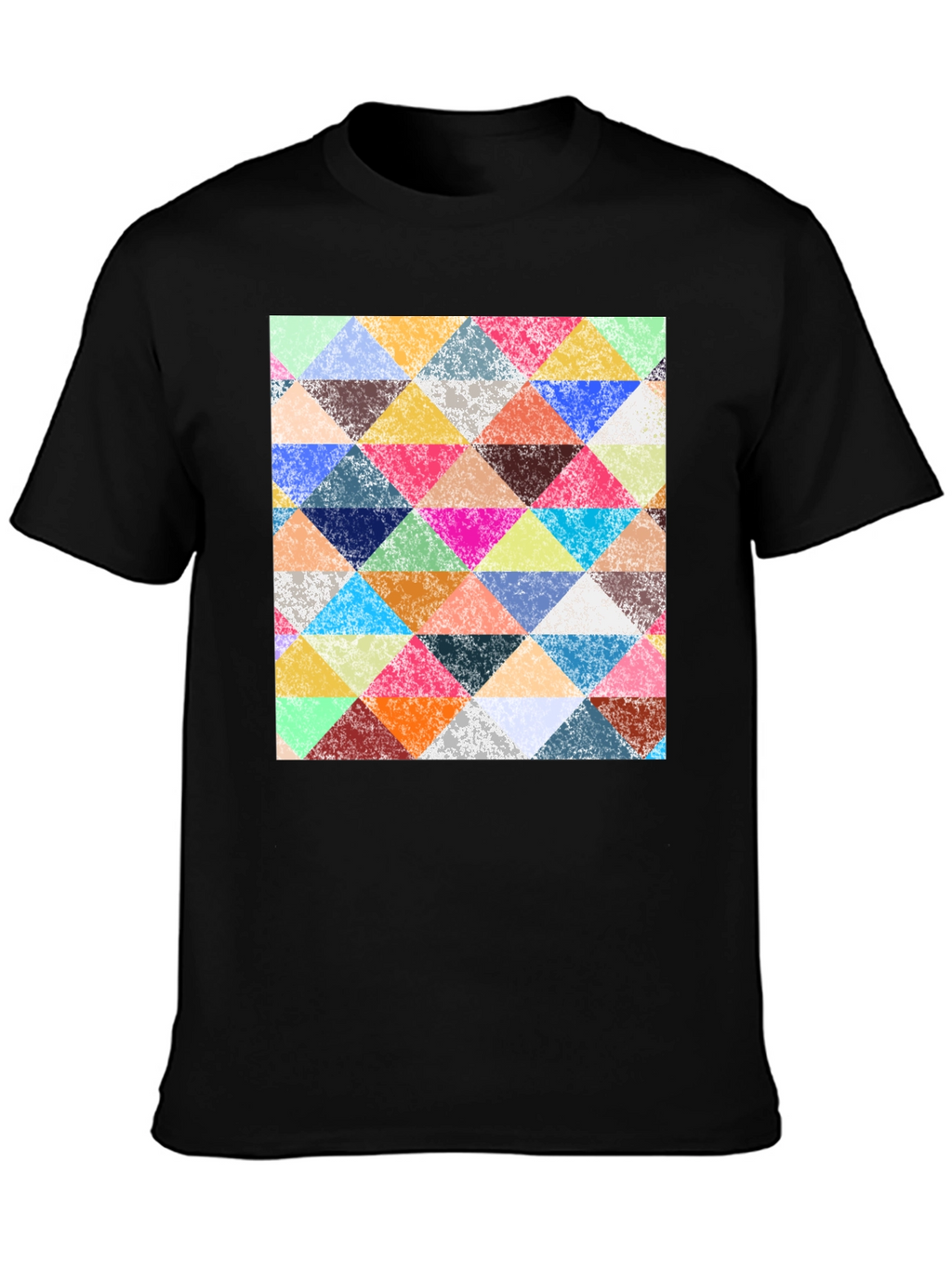 Triangular Mosaic Print T-Shirt